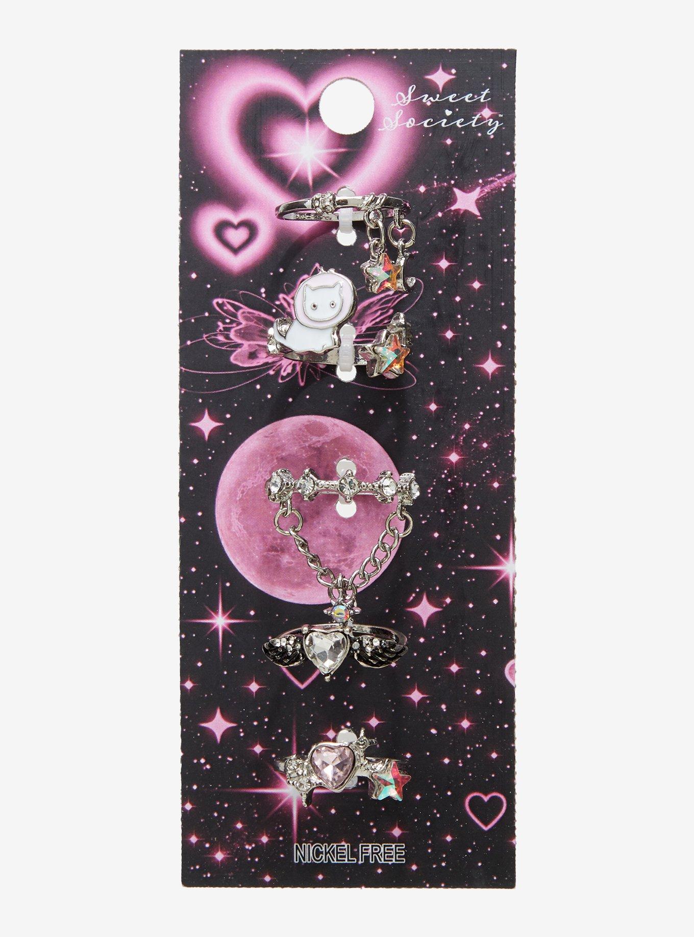 Sweet Society Cat Planet Celestial Ring Set, , hi-res