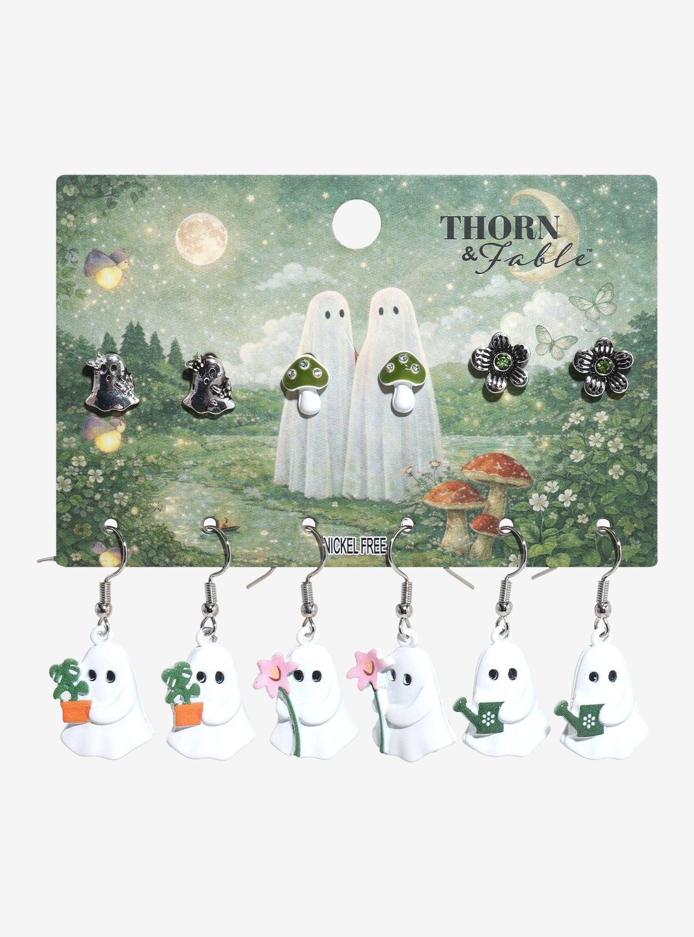 Thorn & Fable Gardening Ghost Earring Set, , hi-res
