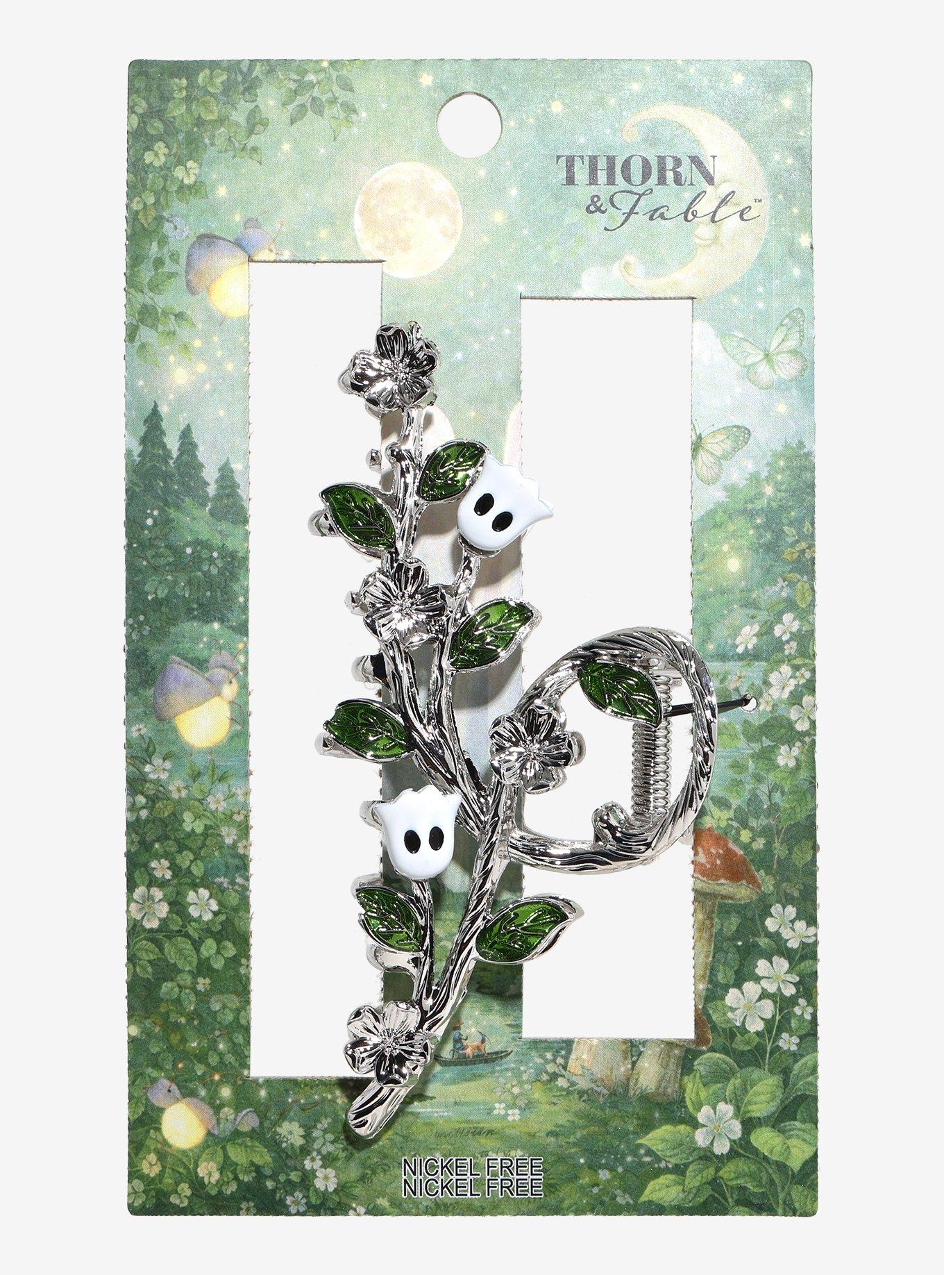 Thorn & Fable Ghost Garden Claw Hair Clip, , hi-res