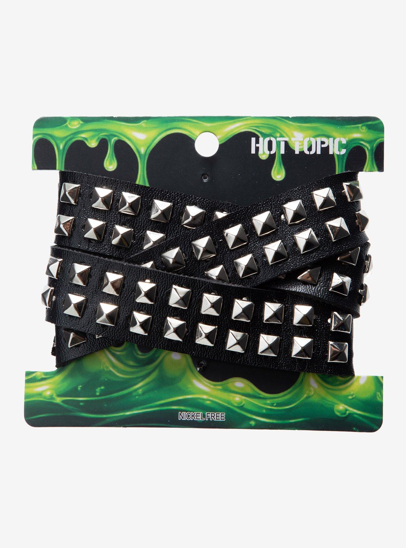 Pyramid Stud Wrap Bracelet, , hi-res