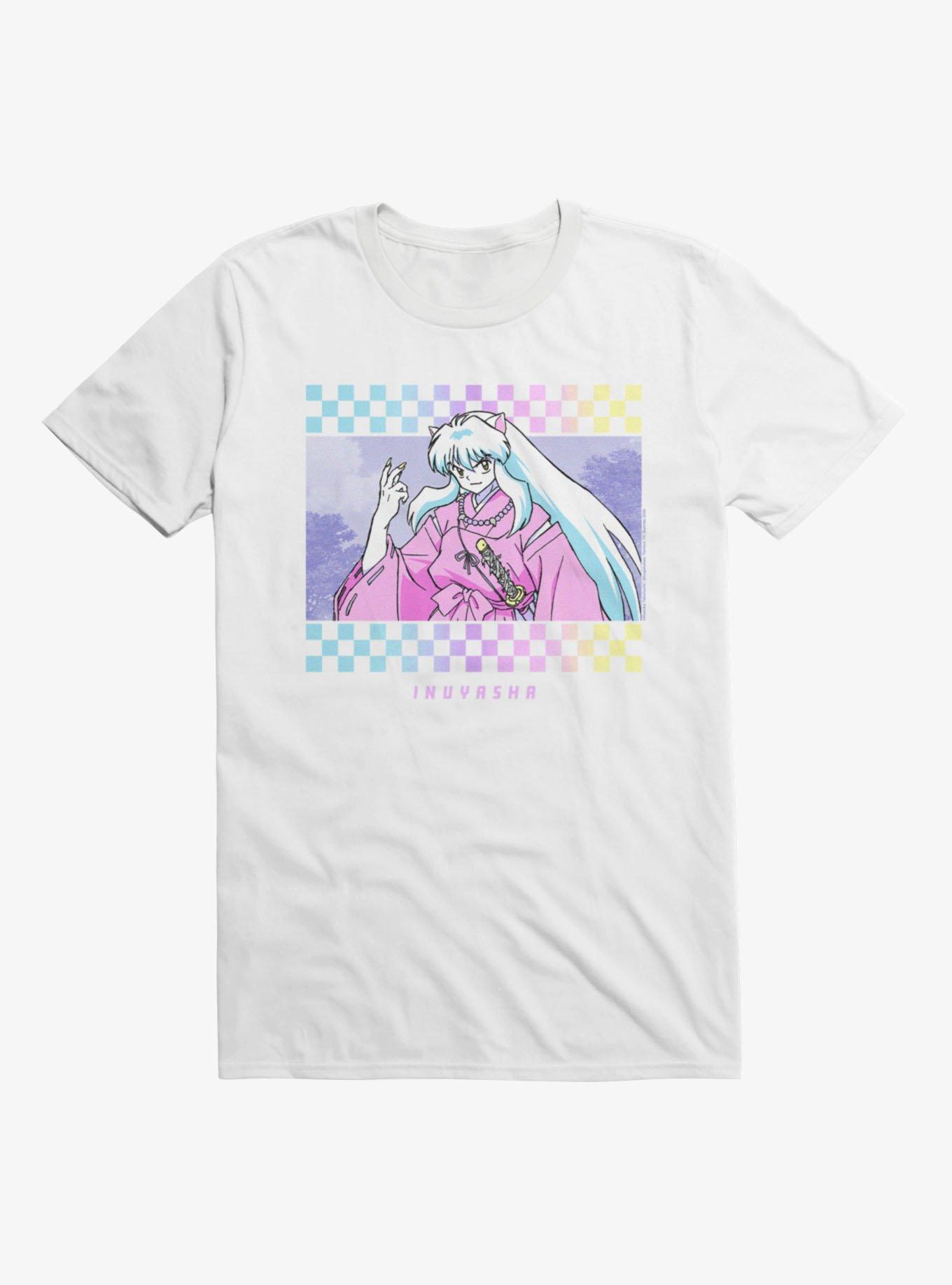 InuYasha Checkered Portrait T-Shirt, , hi-res