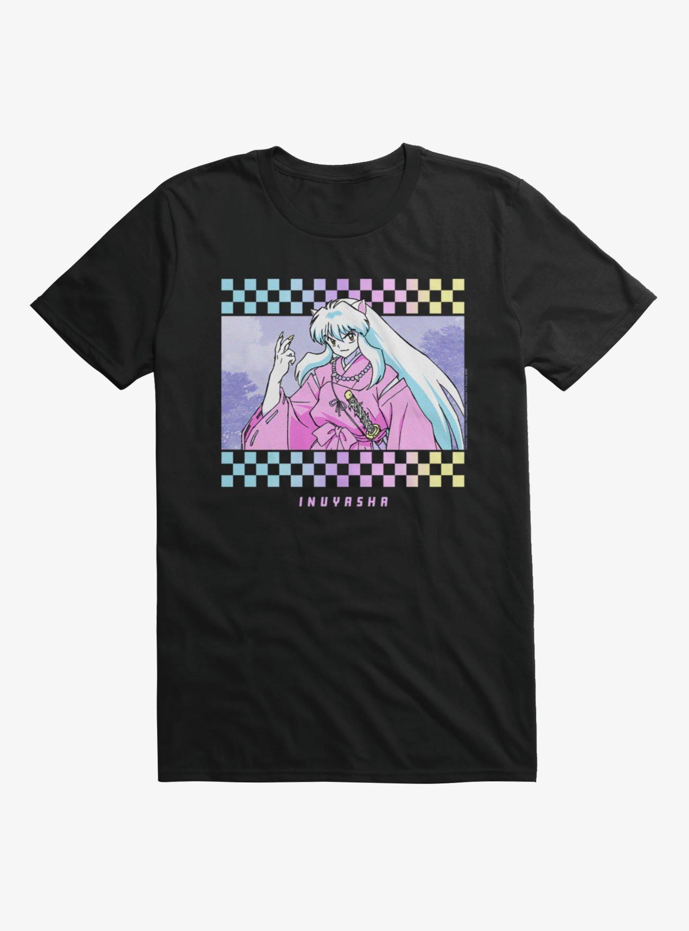 InuYasha Checkered Portrait T-Shirt, , hi-res
