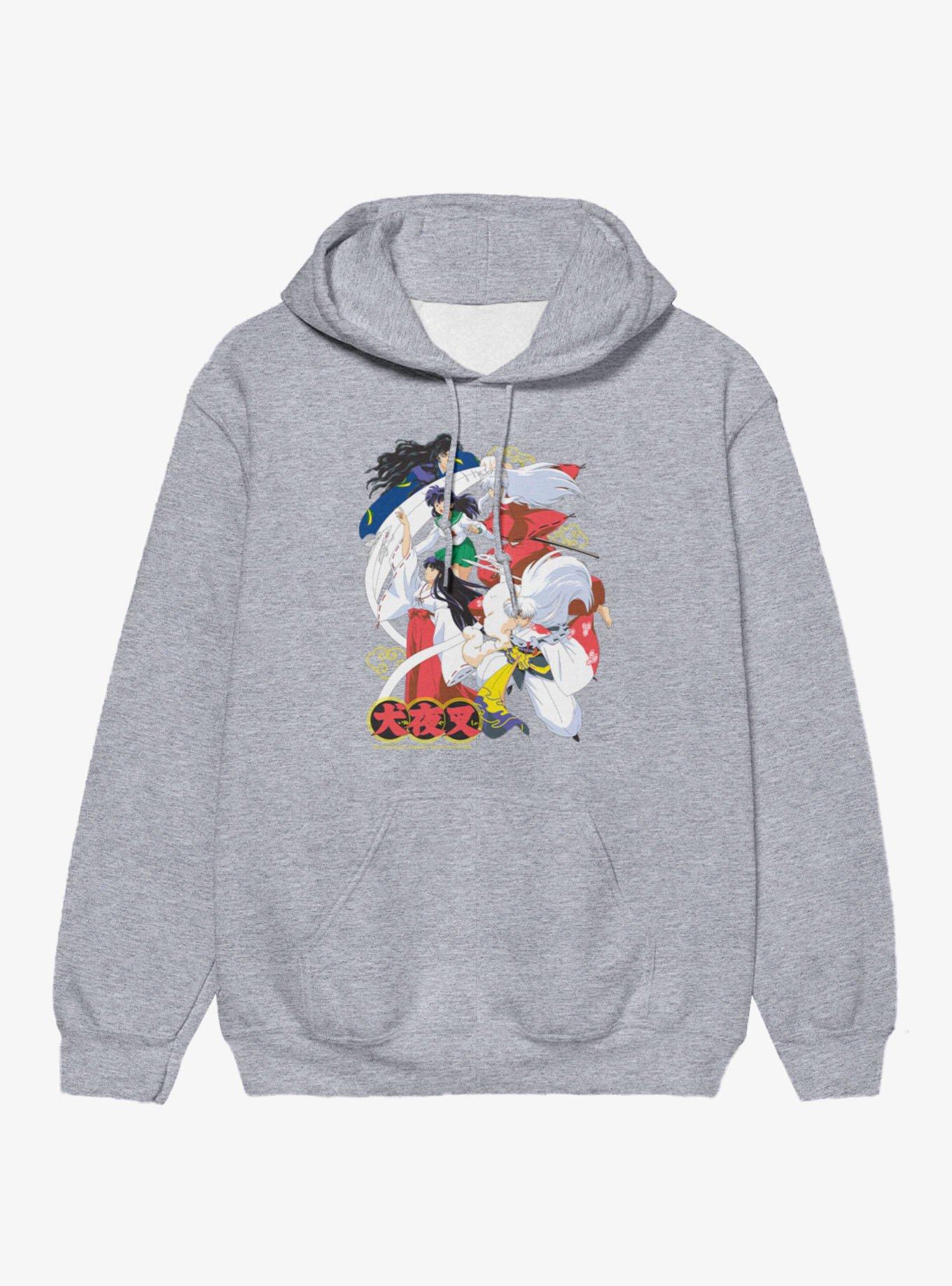 InuYasha Kagome Demon Dogs Collage Hoodie, SPORT GRAY, hi-res