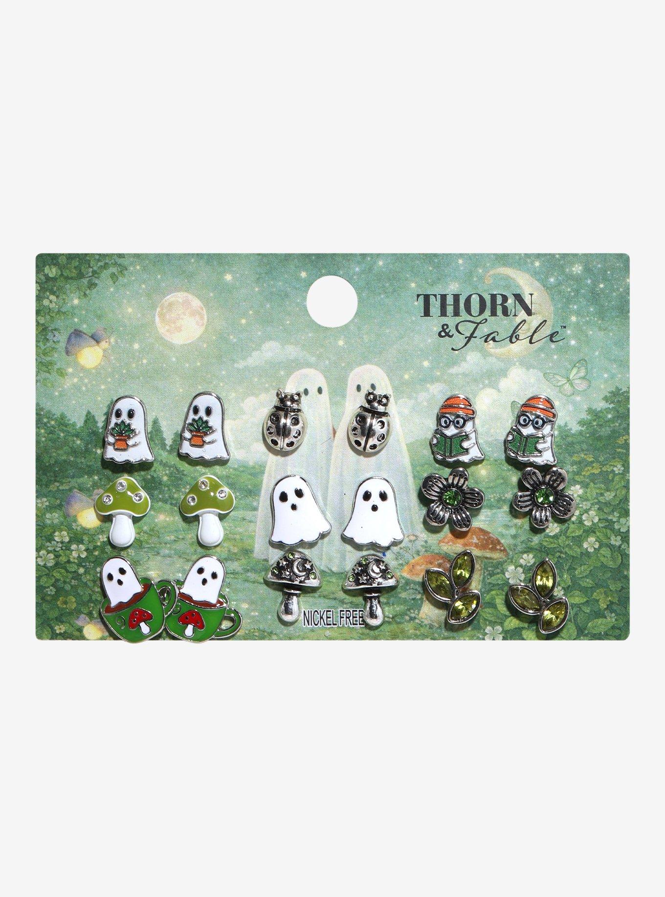 Thorn & Fable Cozy Ghost Earring Set, , hi-res