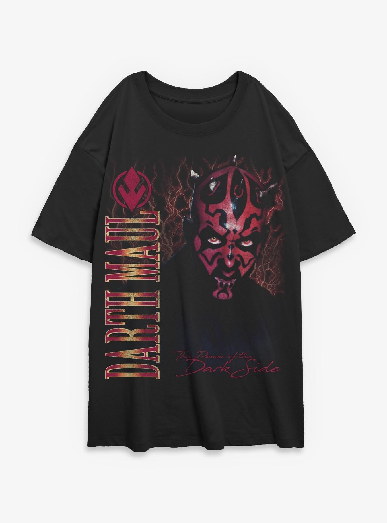 Star Wars Darth Maul Darth Maul Lightning Womens Oversized T-Shirt, , hi-res
