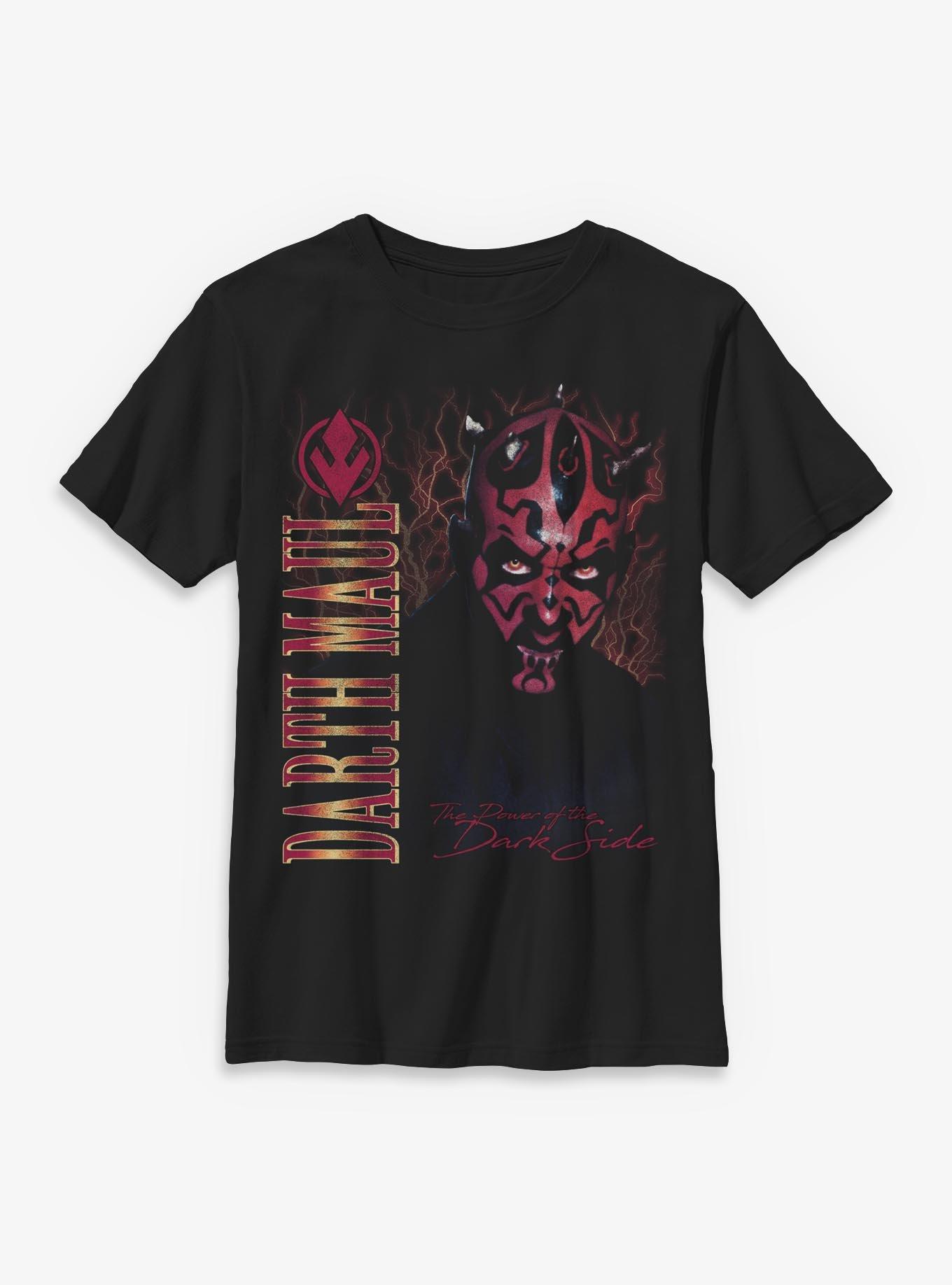 Star Wars Episode I: The Phantom Menace Darth Maul Darth Maul Lightning Youth T-Shirt BoxLunch Exclusive, , hi-res