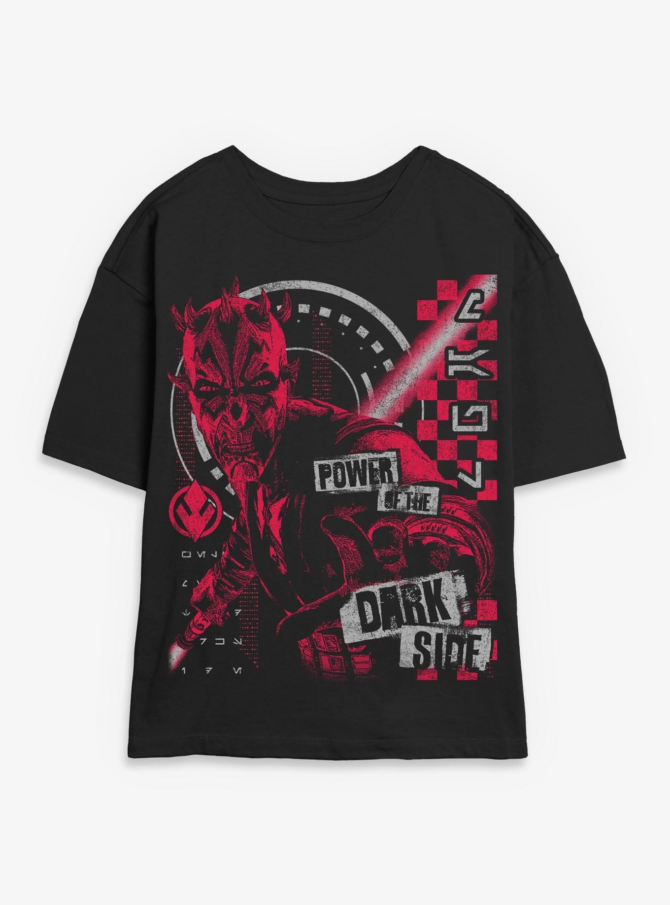 Star Wars: Maul - Shadow Lord Power Of The Dark Side Womens Skimmer T-Shirt BoxLunch Exclusive, , hi-res