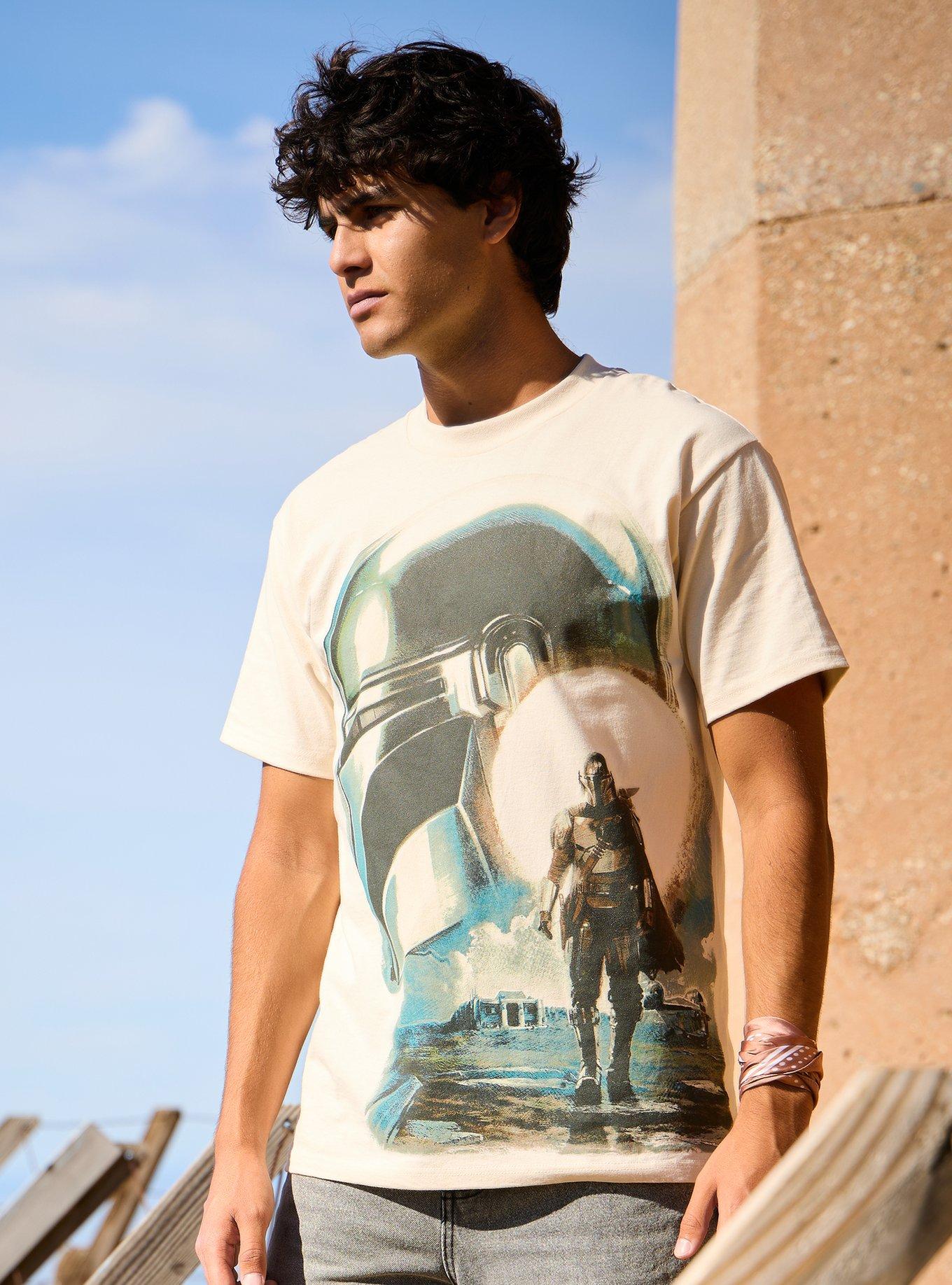 Star Wars The Mandalorian Helmet Portrait T-Shirt - BoxLunch Exclusive