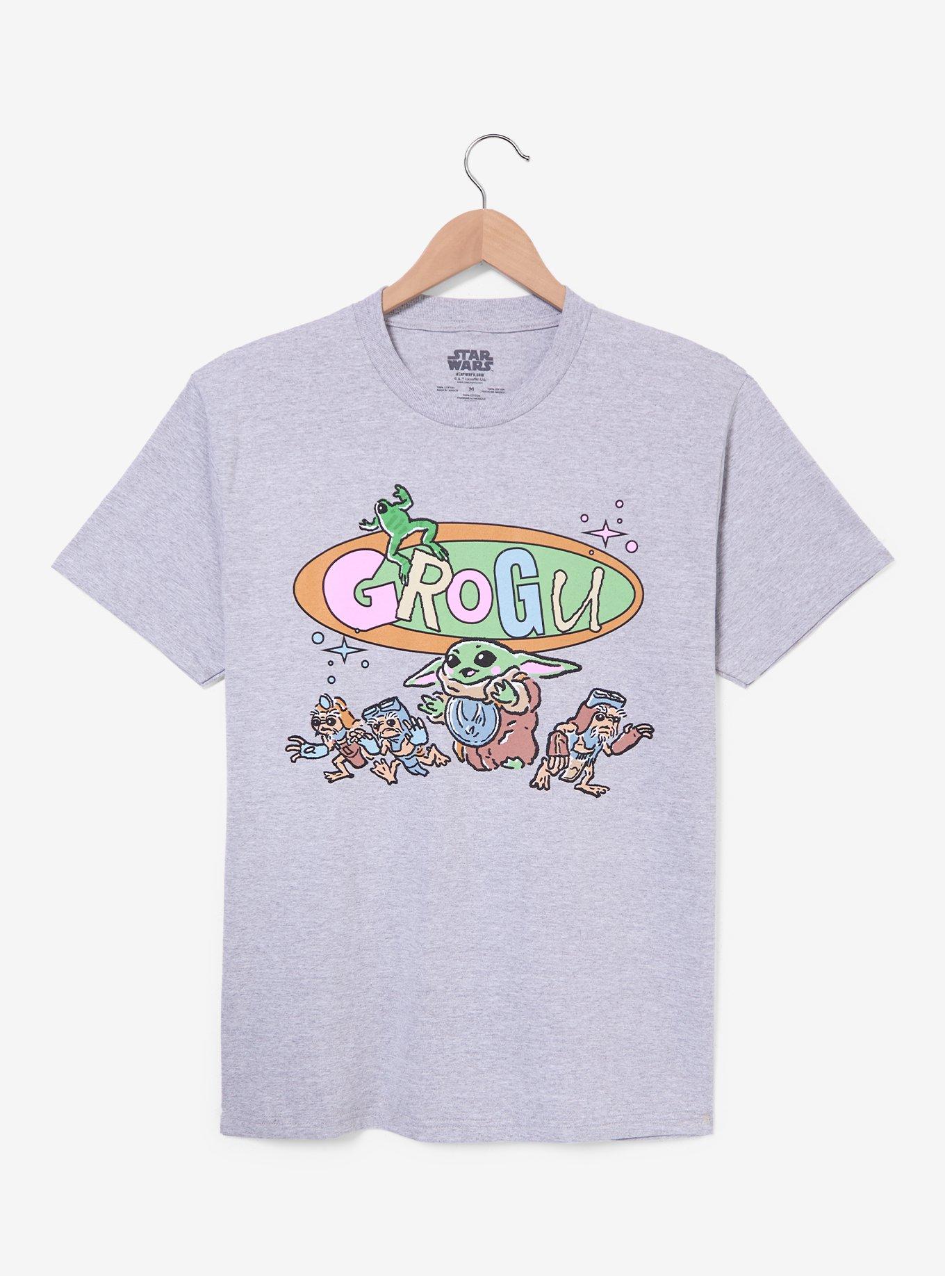 Star Wars The Mandalorian & Grogu Cartoon Grogu T-Shirt - BoxLunch Exclusive, , hi-res