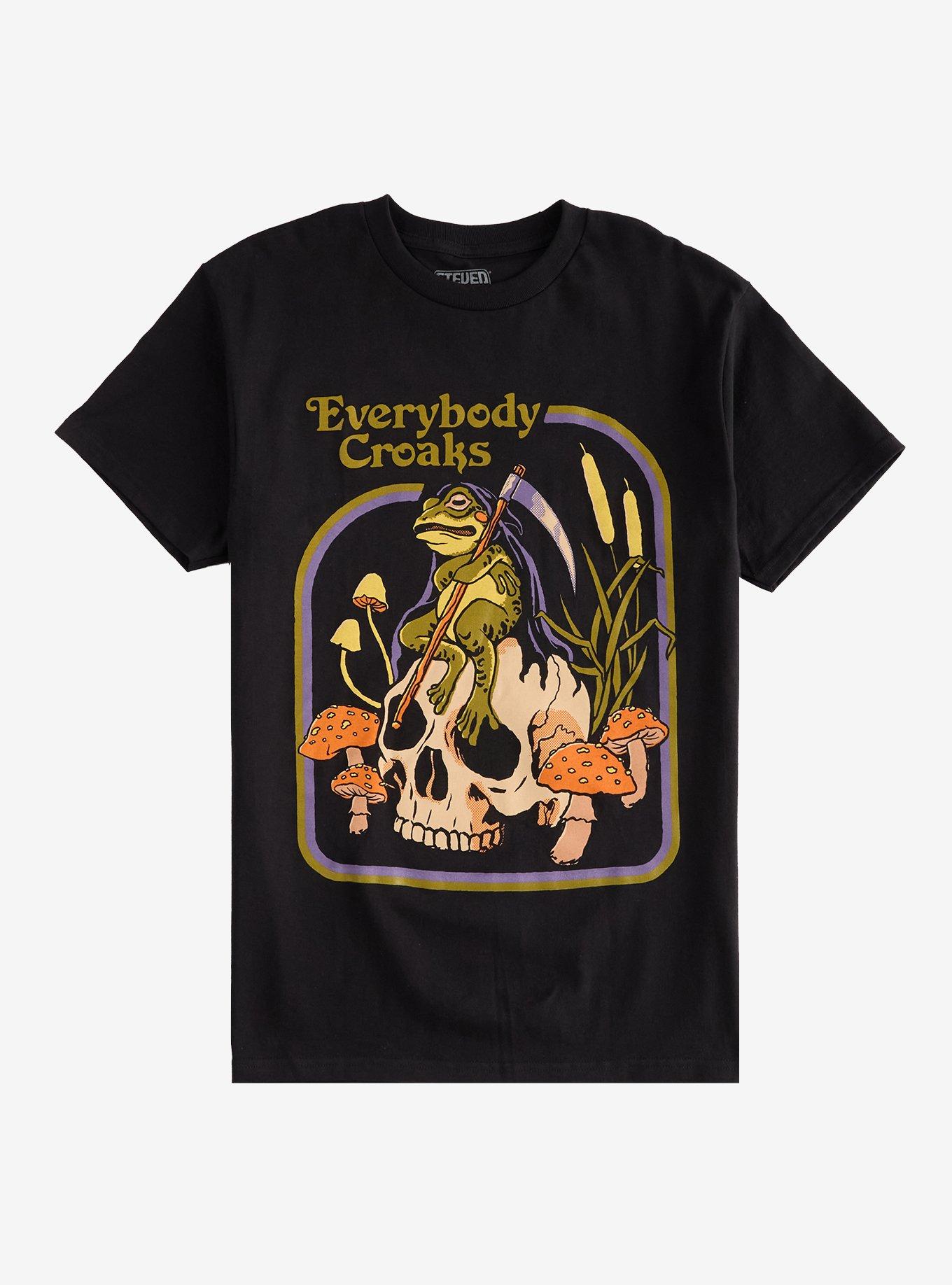 Frog Reaper Everybody Croaks T-Shirt By Steven Rhodes, , hi-res