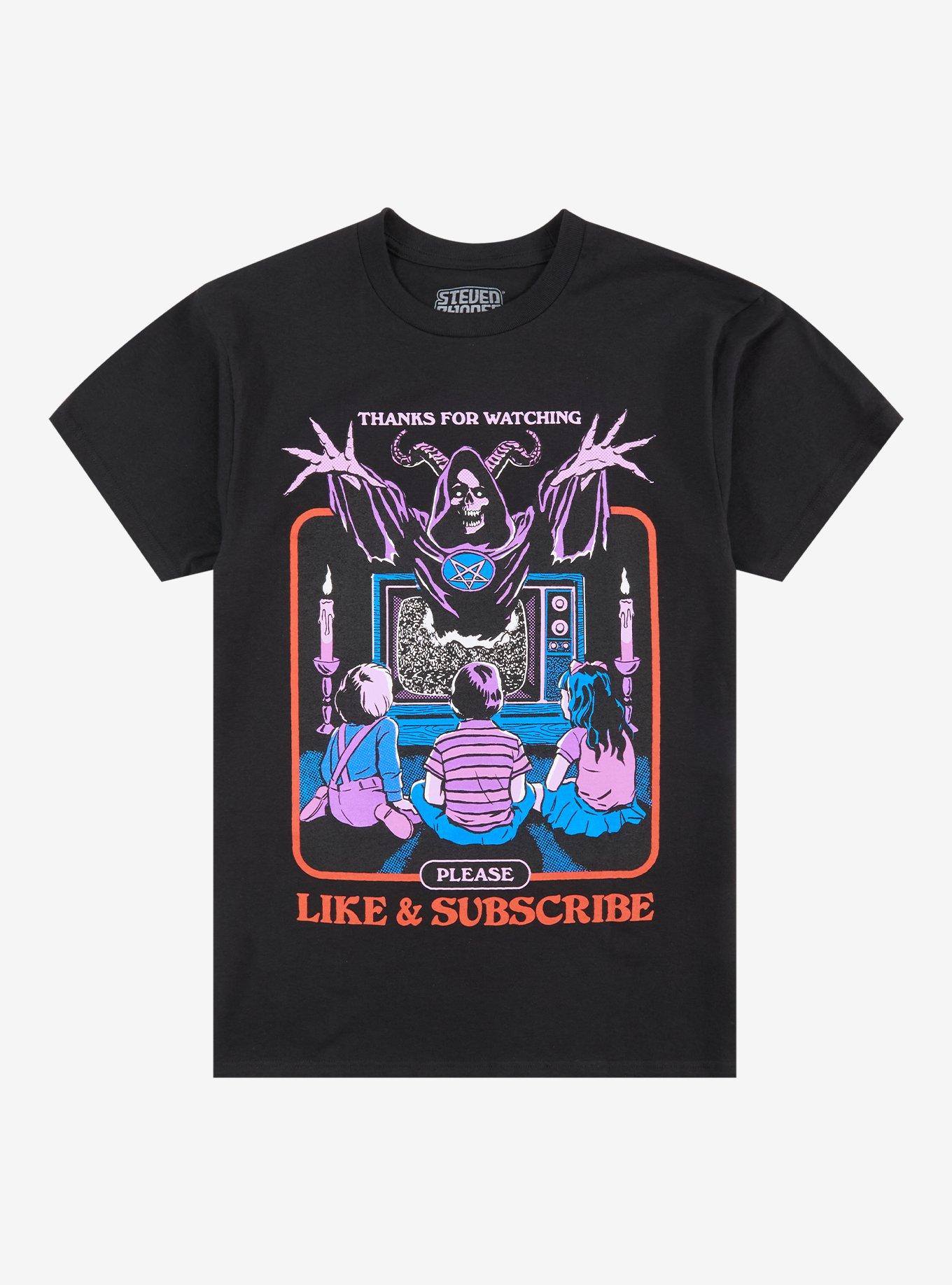 Demon Thanks For Watching T-Shirt By Steven Rhodes, , hi-res