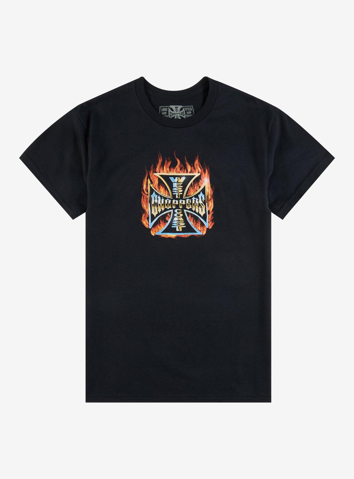 West Coast Choppers Flame Logo T-Shirt, , hi-res