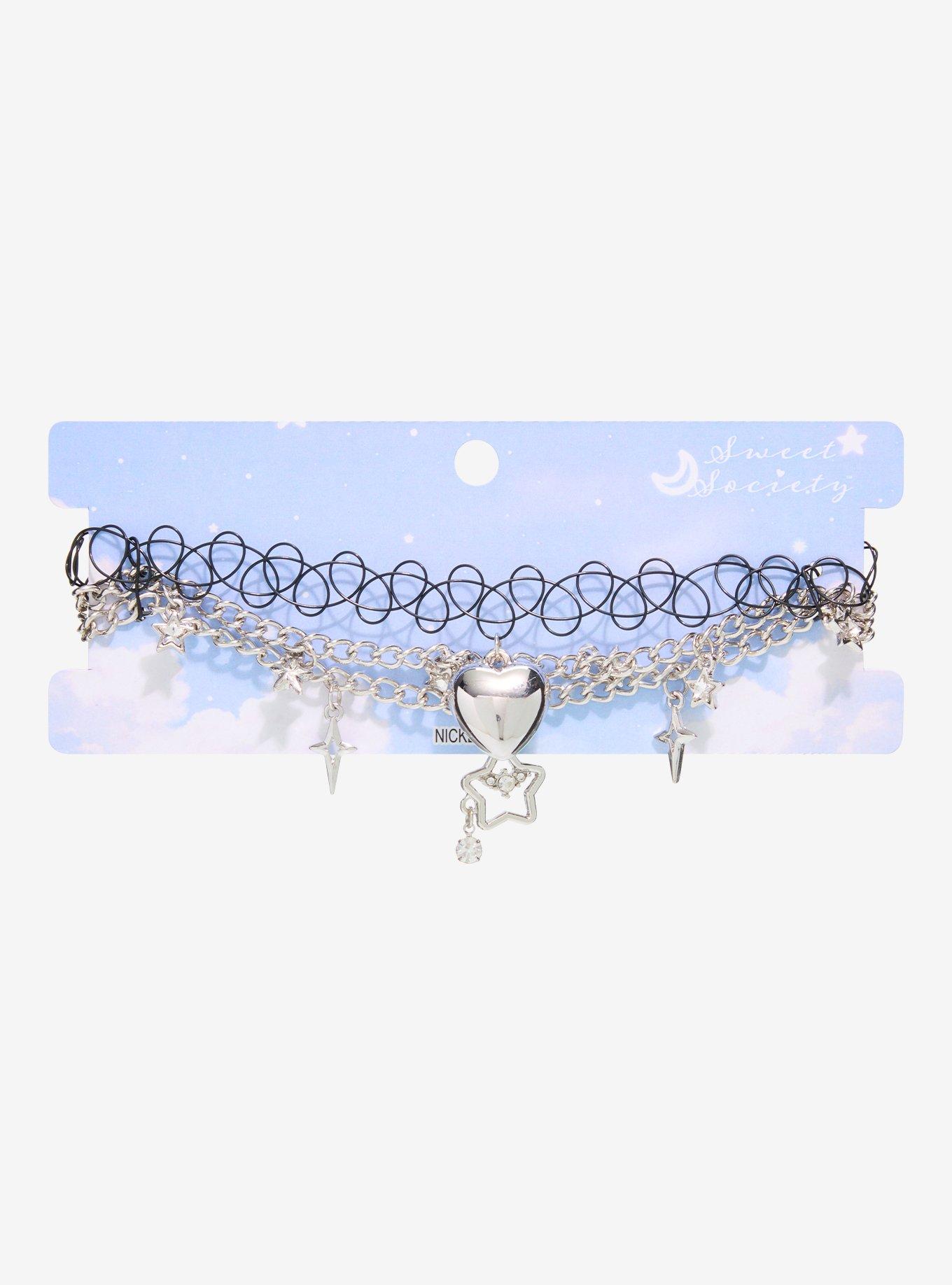 Sweet Society Star Heart Choker Set, , hi-res