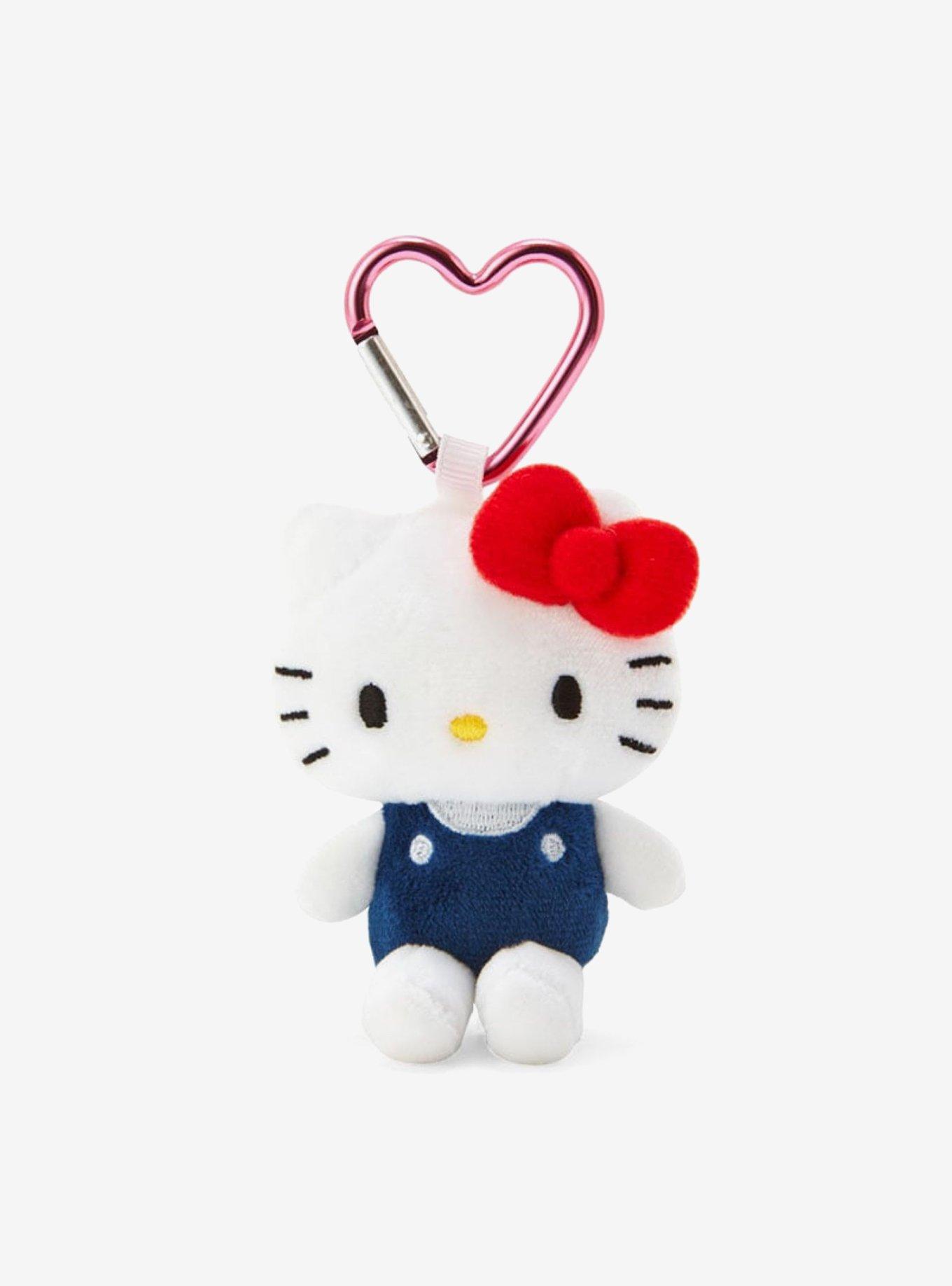 Sanrio Japan Originals Hello Kitty Heart Carabiner Plush Bag Charm