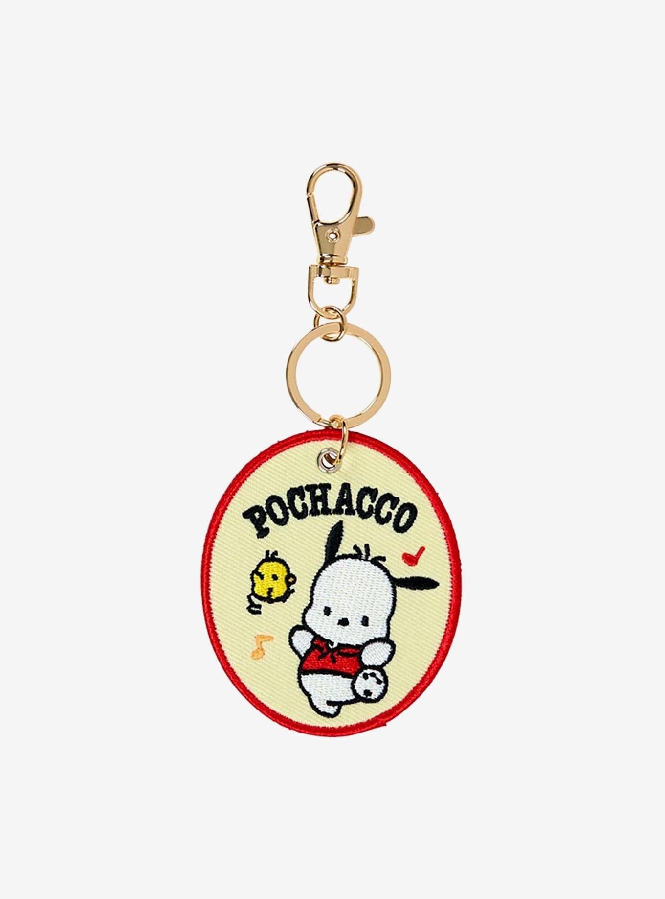 Sanrio Japan Originals Pochacco Embroidered Circle Key Chain, , hi-res