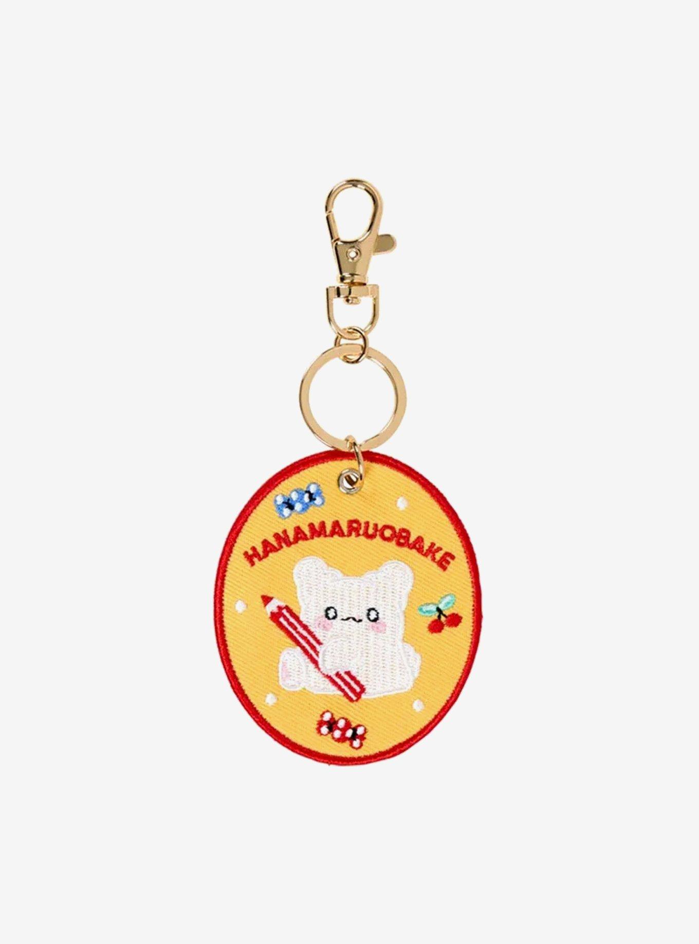 Sanrio Japan Originals Hanamaruobake Embroidered Circle Key Chain, , hi-res