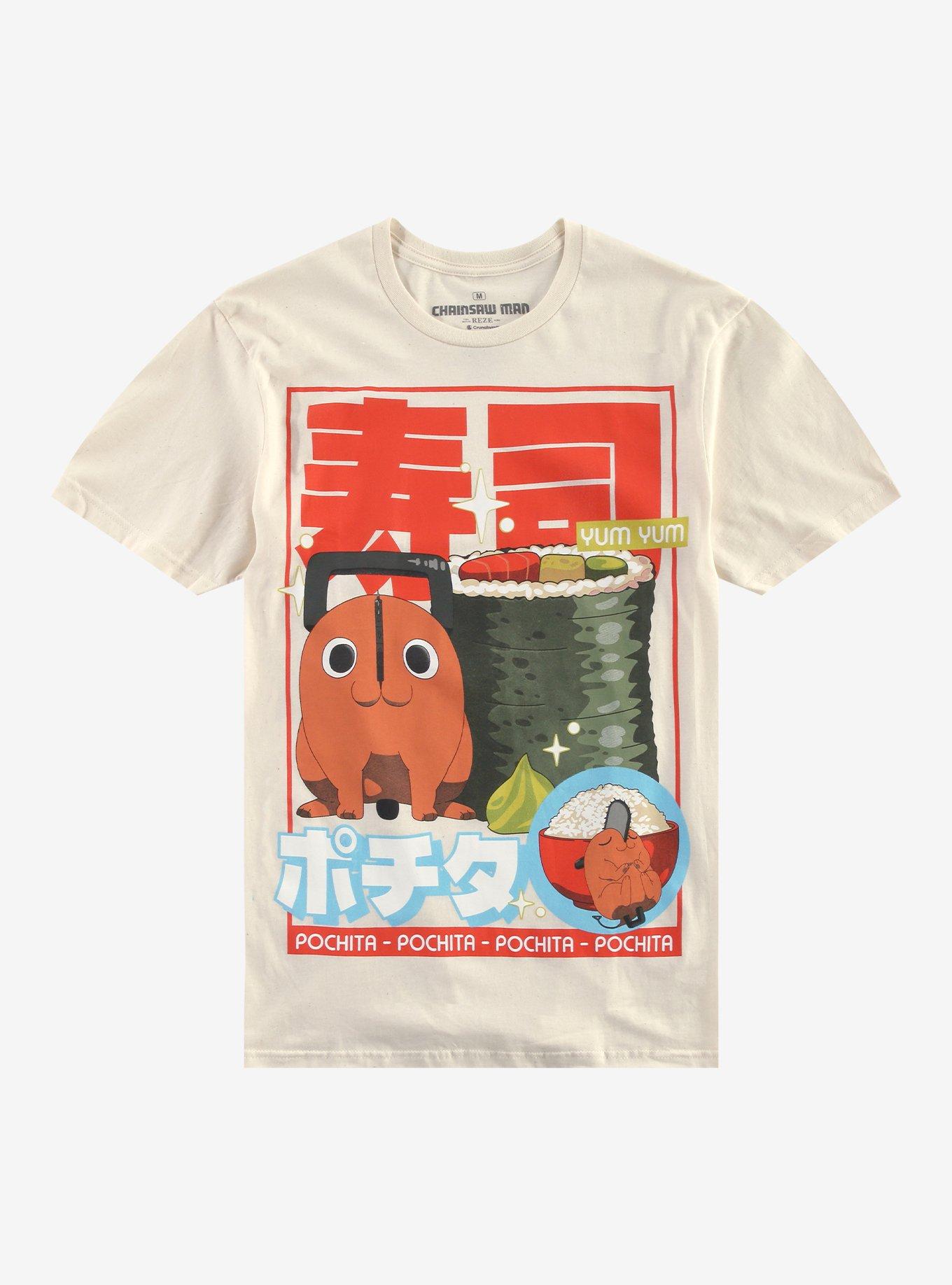 Chainsaw Man Pochita Sushi T-Shirt, , hi-res