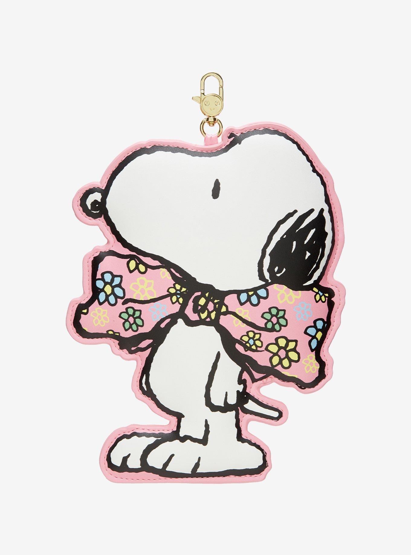 Whatever! Makes You Happy x Peanuts Floral Bow Snoopy Stand Keychain, , hi-res