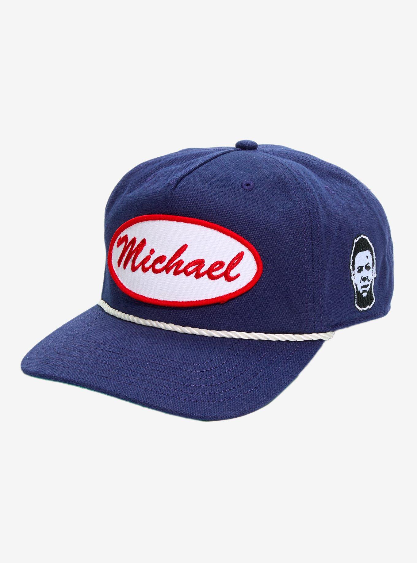 Halloween Michael Myers Nameplate Snapback Hat, , hi-res