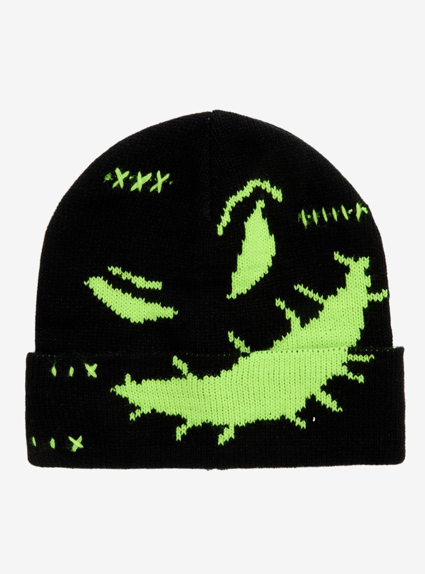 The Nightmare Before Christmas Oogie Boogie Green Beanie, , hi-res