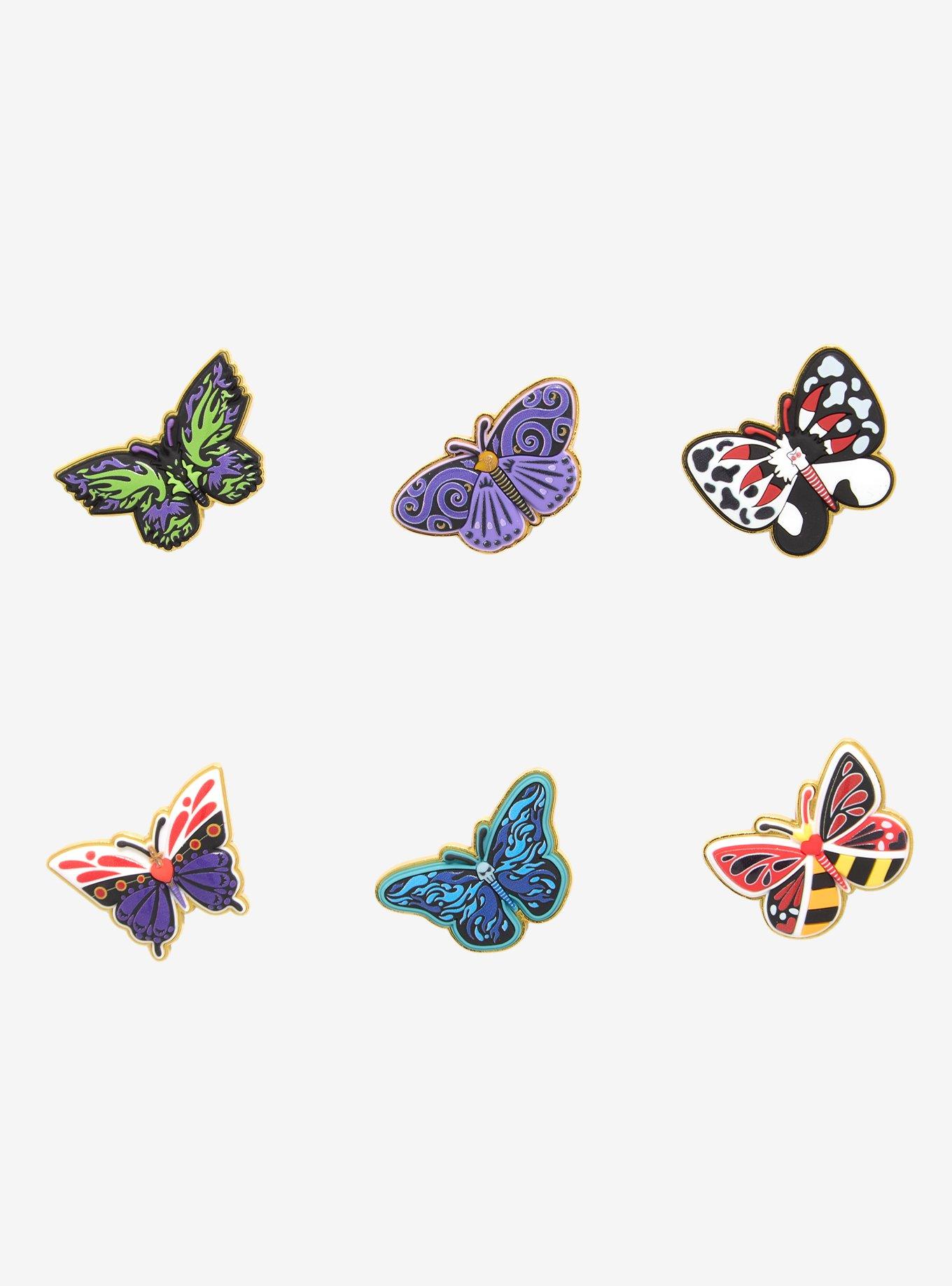 Loungefly Disney Villains Butterfly Blind Box Enamel Pin - BoxLunch Exclusive, , hi-res