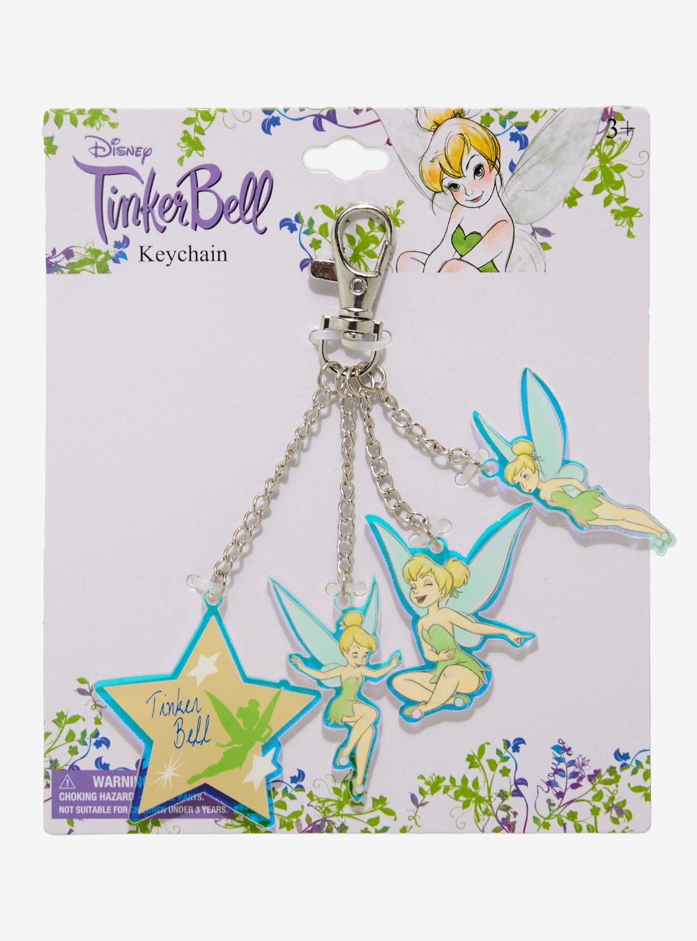 Disney Peter Pan Tinker Bell Multi-Charm Acrylic Keychain, , hi-res