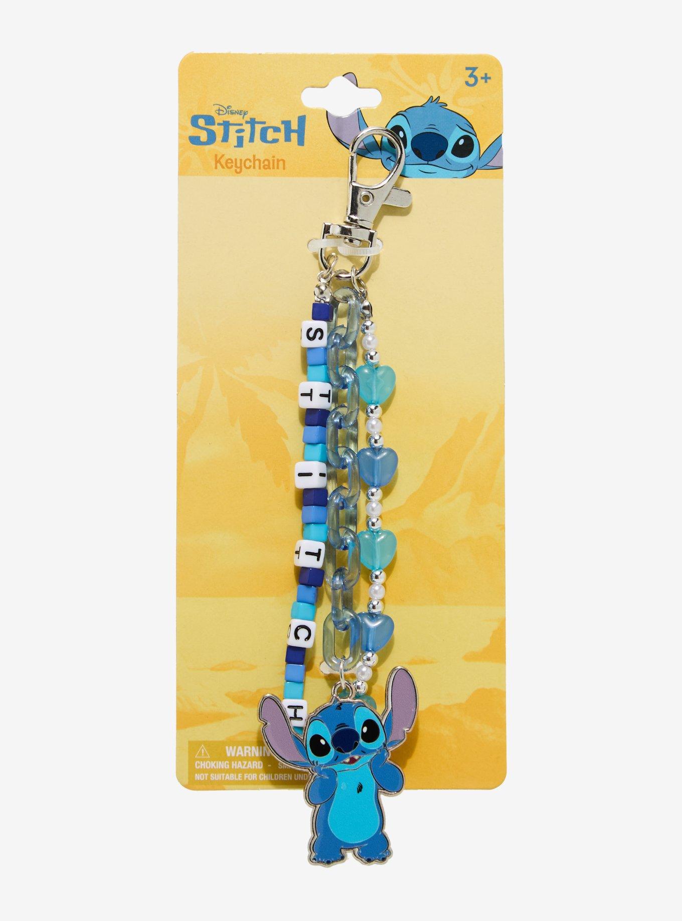 Disney Lilo & Stitch Beaded Stitch Multi-Charm Keychain, , hi-res