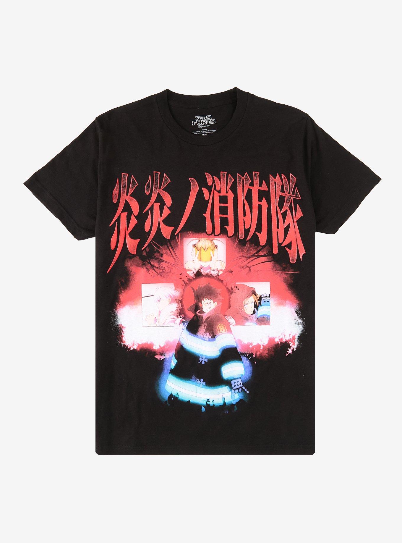 Fire Force Season 3 Poster Kanji T-Shirt, , hi-res