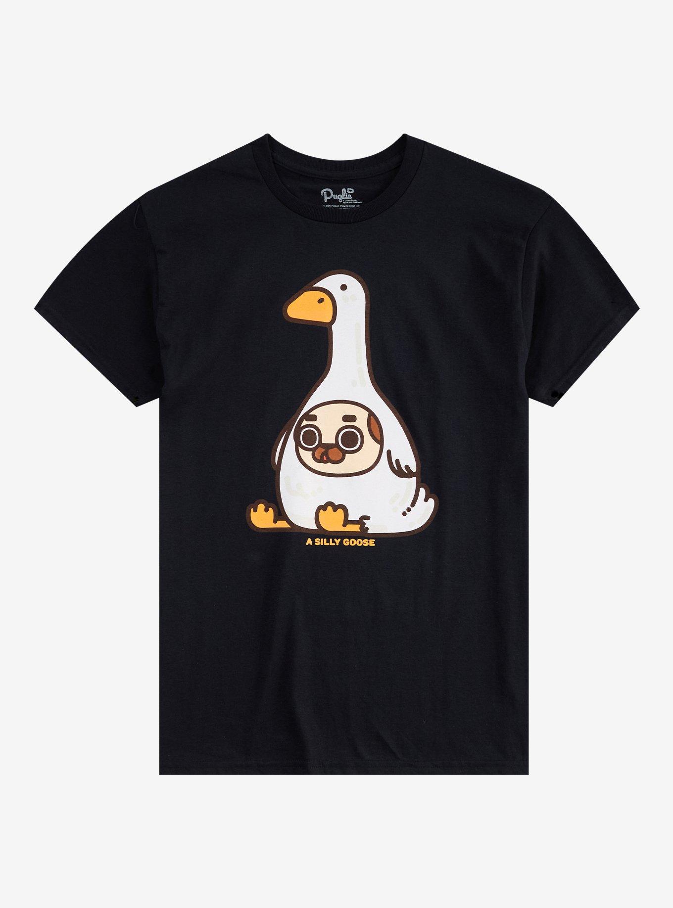 Puglie Pug Silly Goose T-Shirt, , hi-res