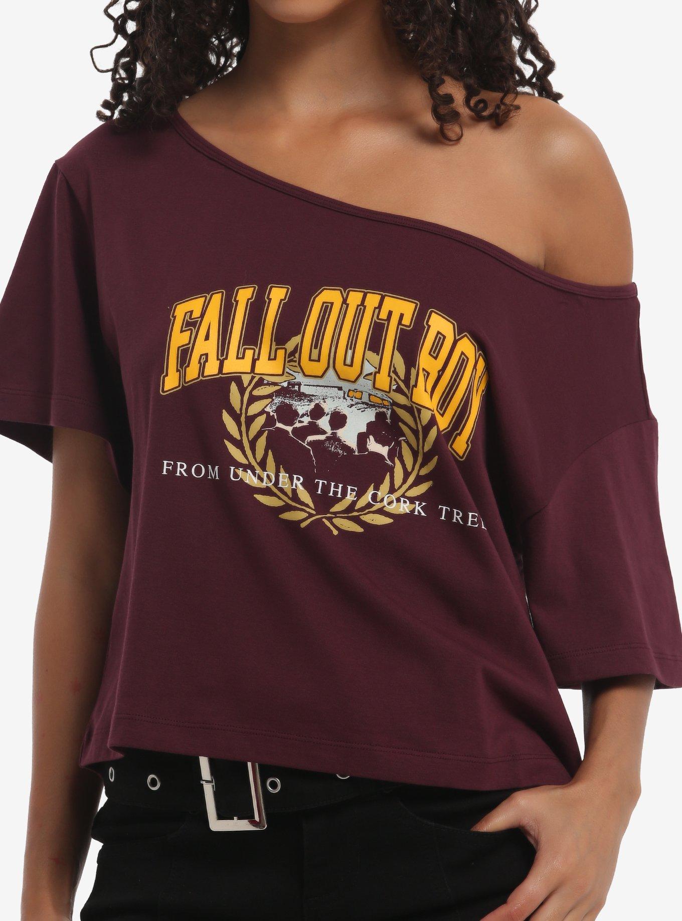 Fall Out Boy From Under The Cork Tree Girls Off-Shoulder T-Shirt, , hi-res