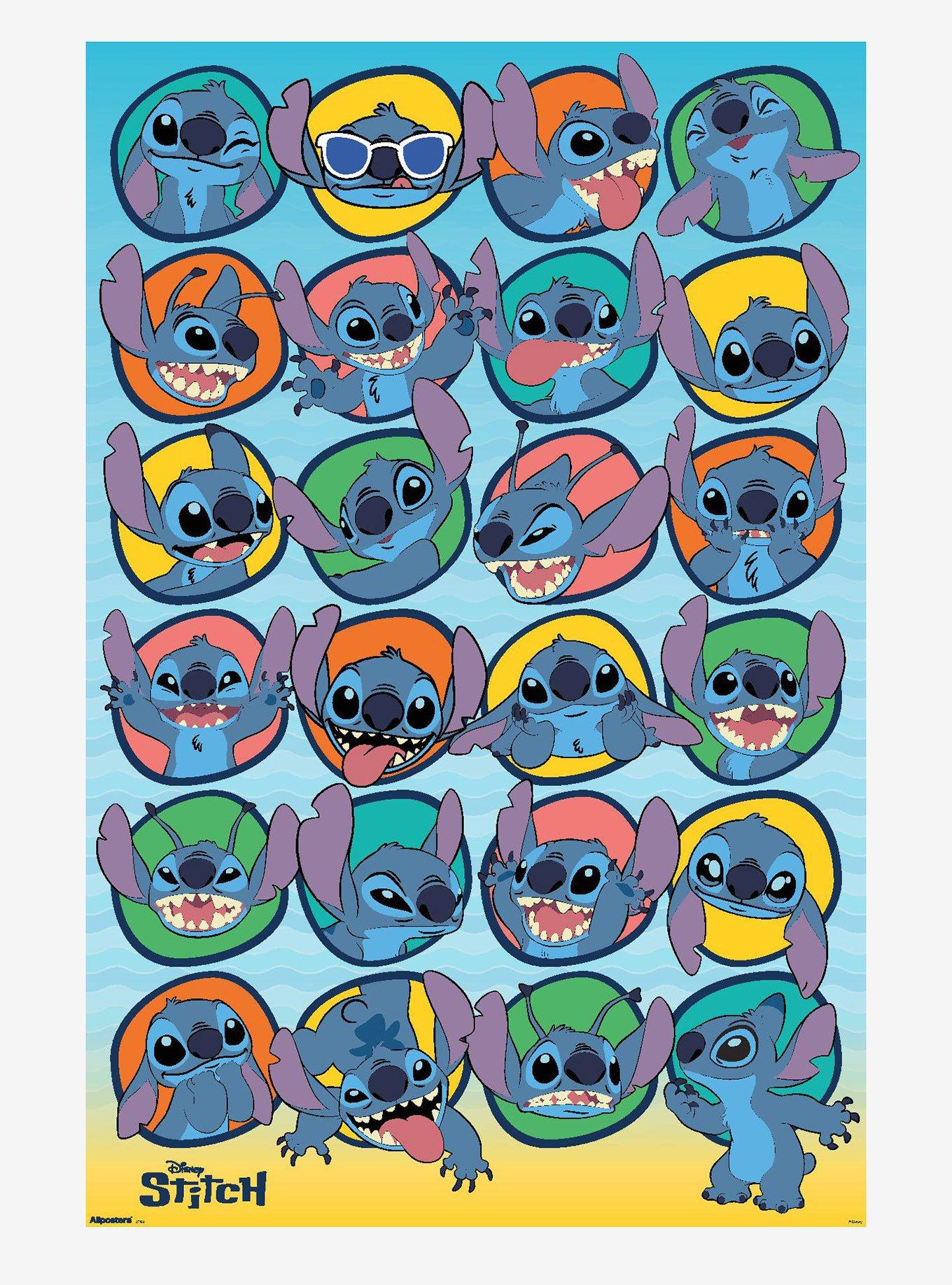 Disney Stitch Faces Poster, , hi-res