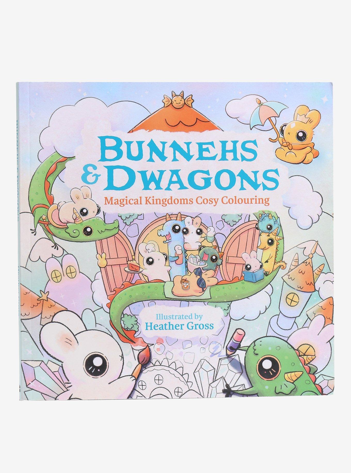 Bunnehs & Dwagons: Magical Kingdoms Coloring Book, , hi-res