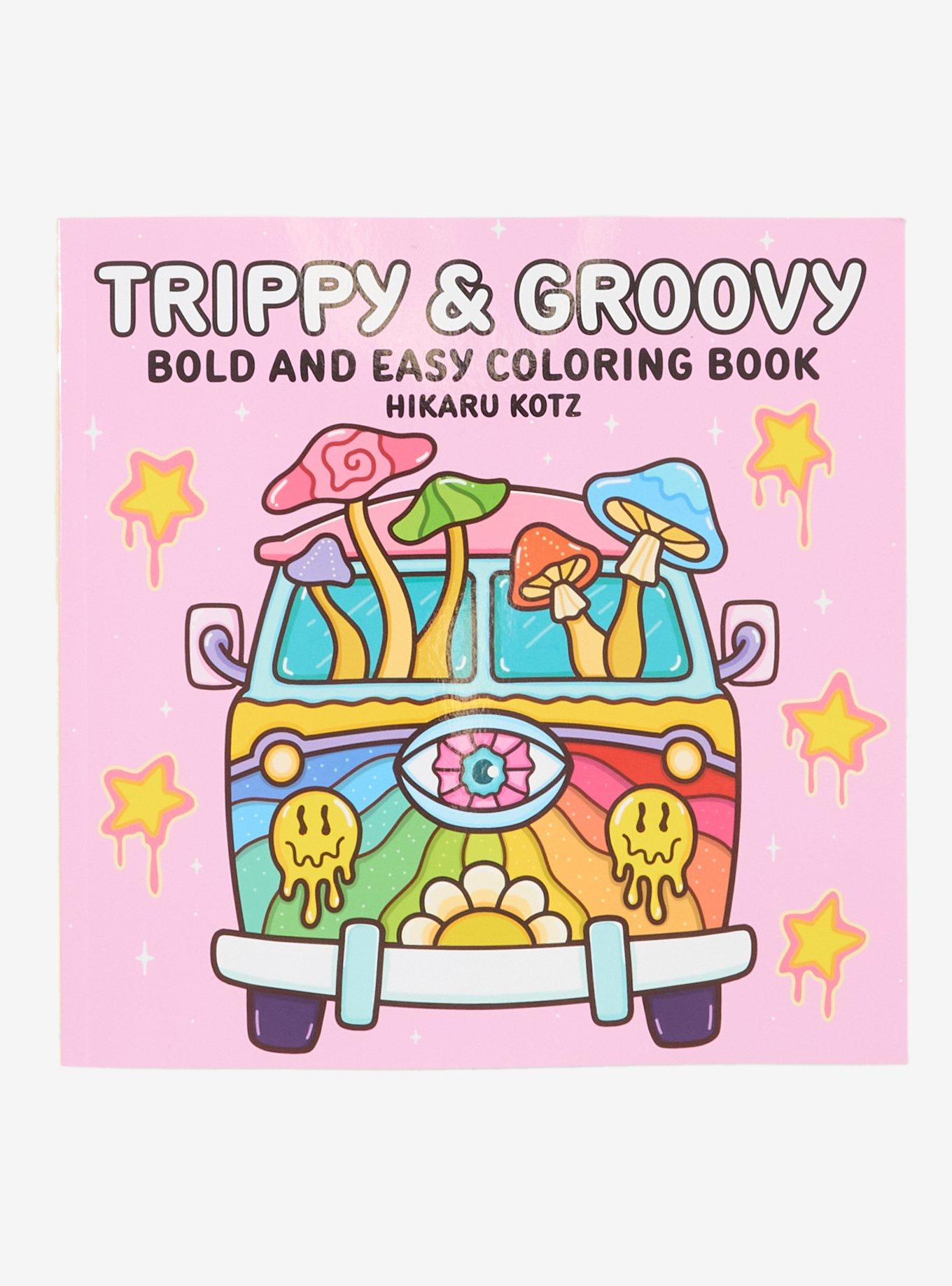 Trippy & Groovy: Bold And Easy Coloring Book, , hi-res