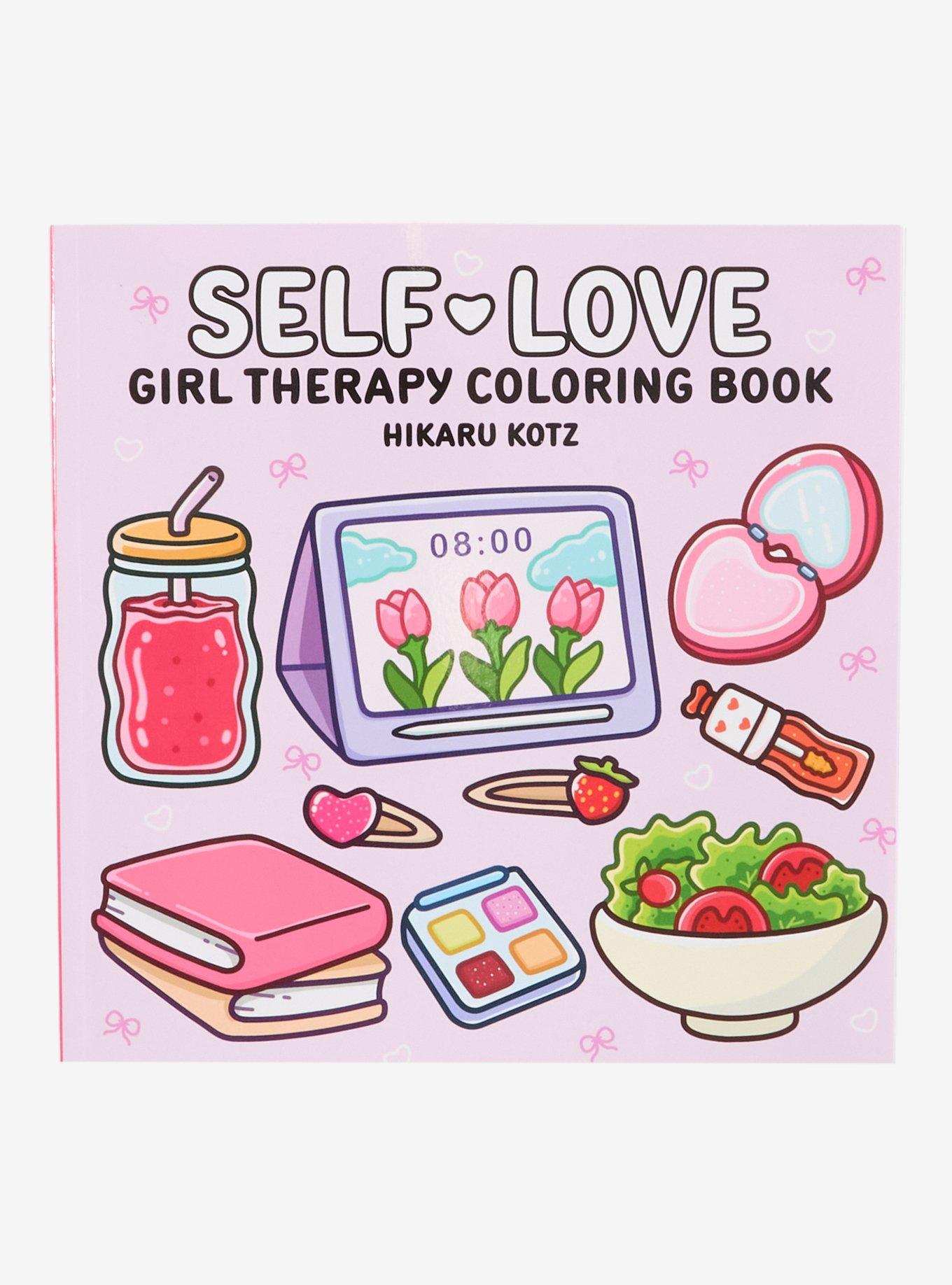 Self-Love: Girl Therapy Coloring Book, , hi-res