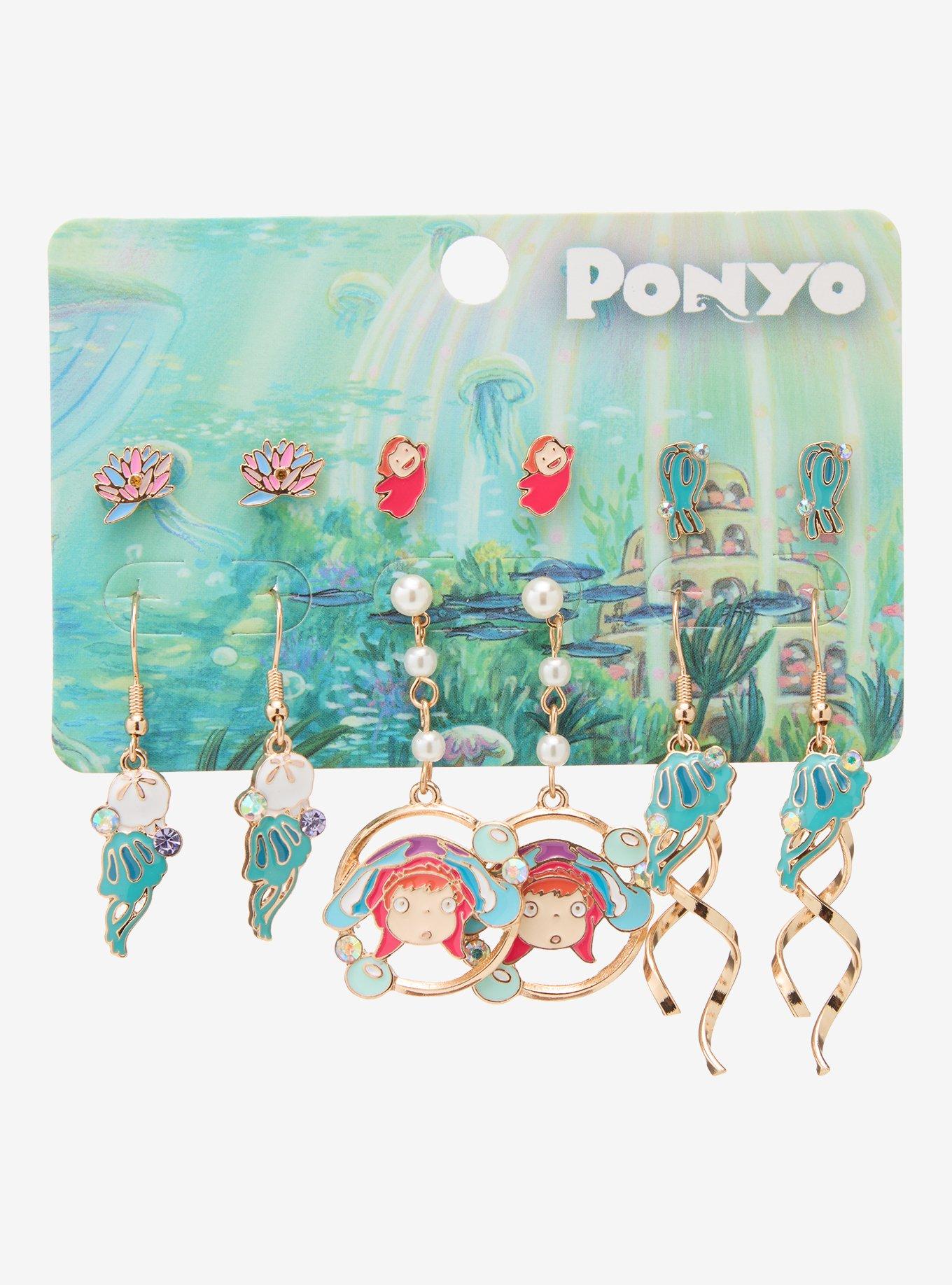 Studio Ghibli&reg; Ponyo Icons Earring Set - BoxLunch Exclusive, , hi-res