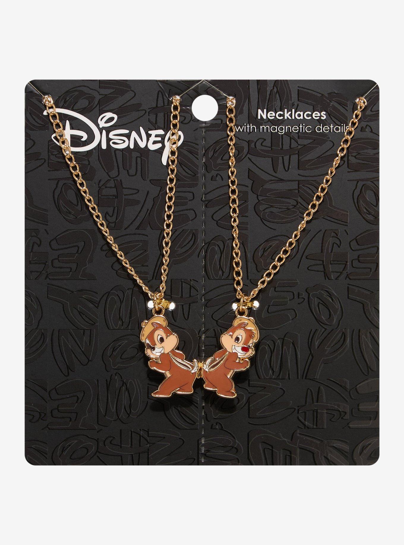 Disney Chip & Dale Bestie Magnetic Charm Necklace Set - BoxLunch Exclusive, , hi-res