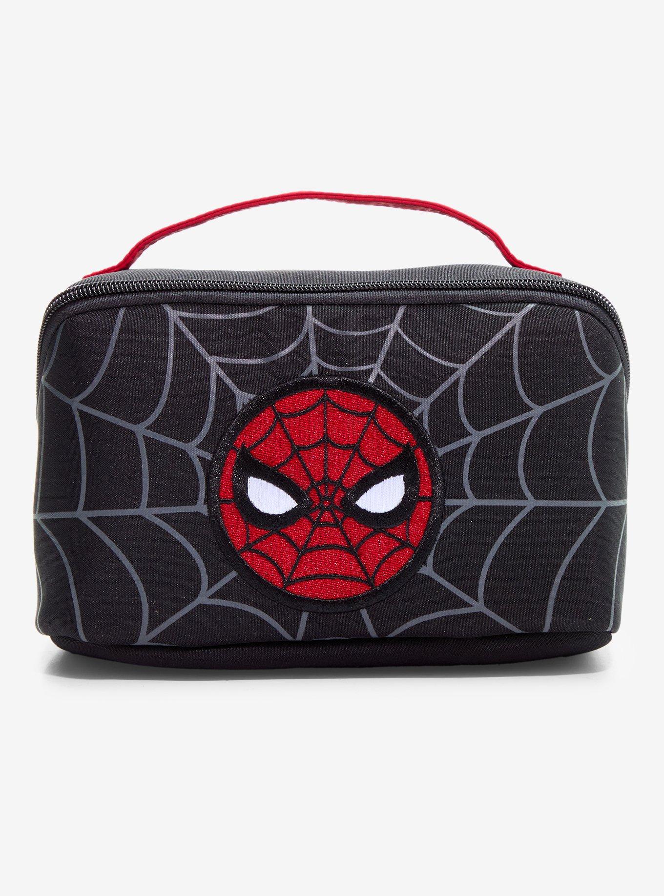Marvel Spider-Man Mask Lay Flat Cosmetic Bag - BoxLunch Exclusive, , hi-res