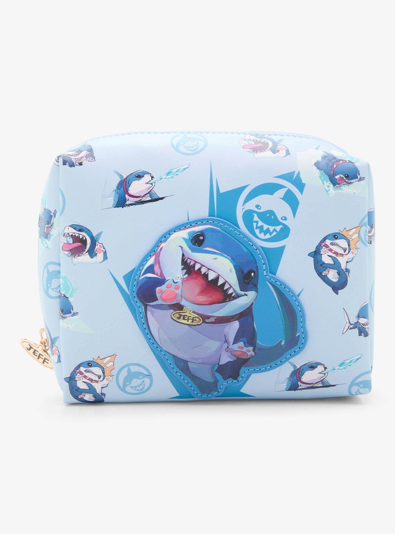 Marvel Rivals Jeff the Shark Allover Print Cosmetic Bag - BoxLunch Exclusive, , hi-res