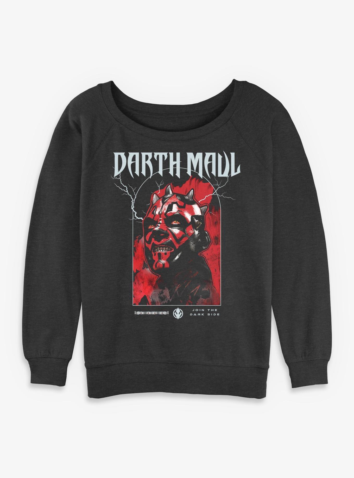 Star Wars Episode I: The Phantom Menace Darth Maul Join The Darkside Womens Slouchy Sweatshirt BoxLunch Exclusive, , hi-res