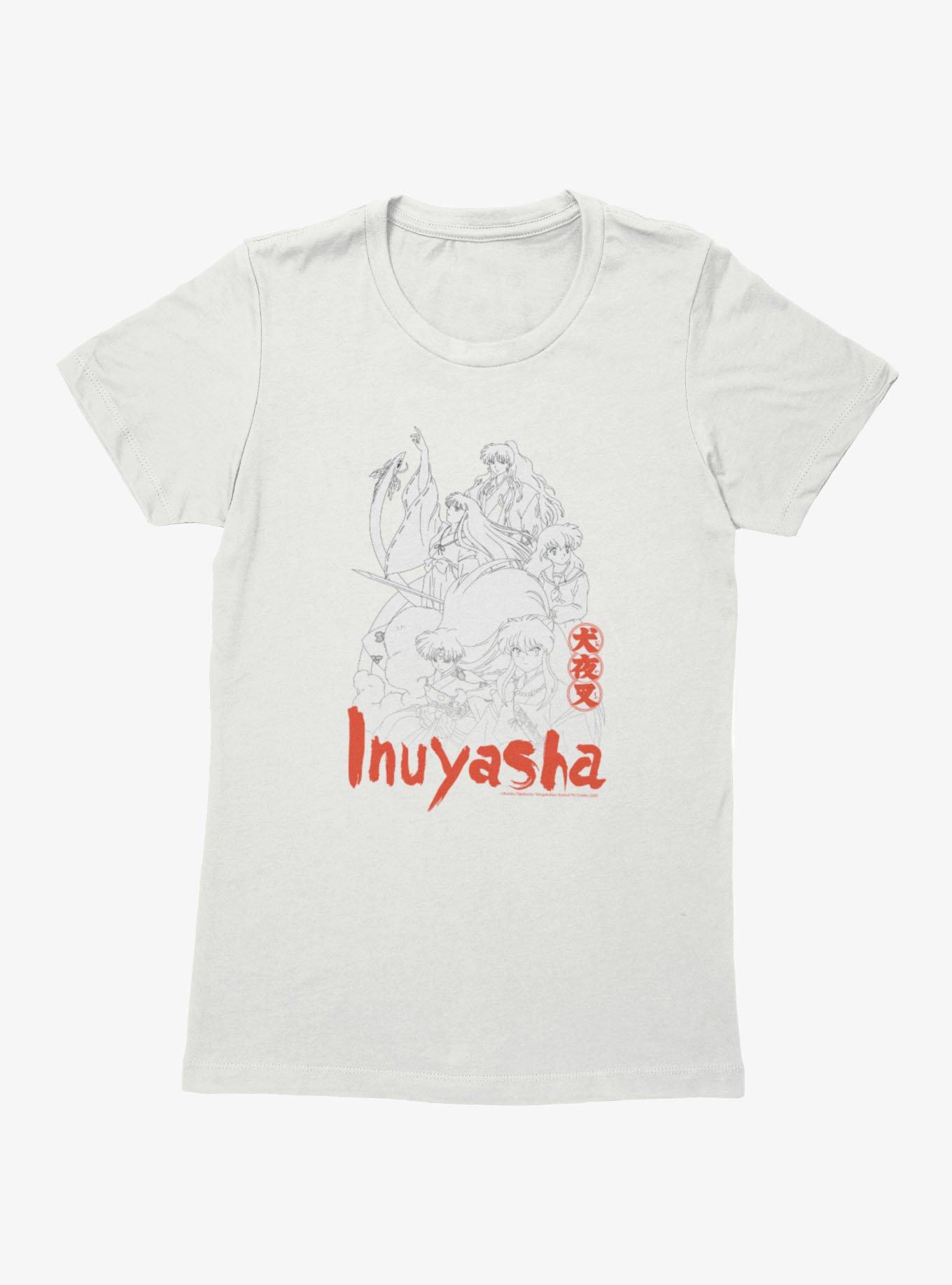 InuYasha Outline Of Heroes Womens T-Shirt, , hi-res