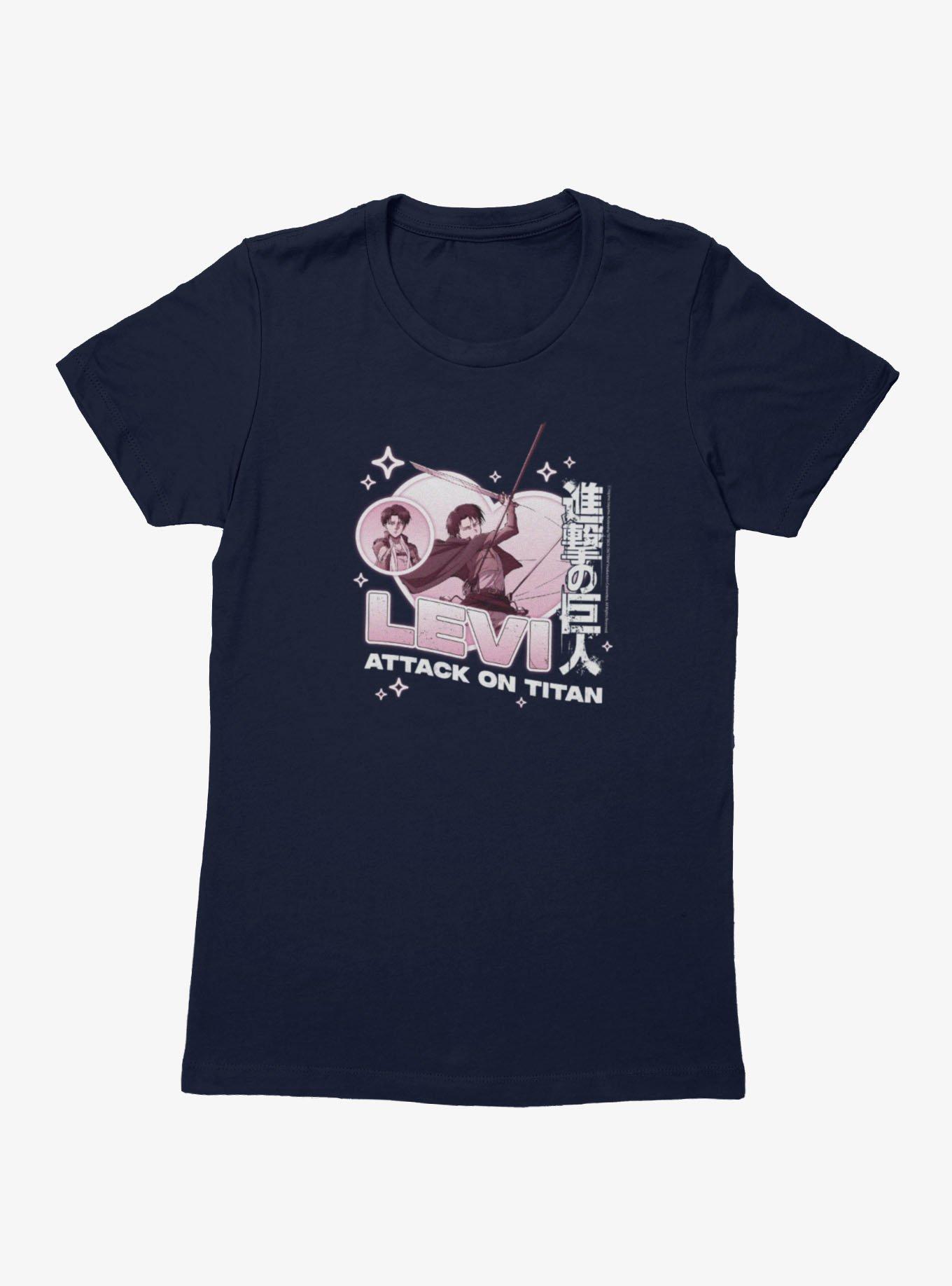 Attack On Titan Levi Pink Hearts Womens T-Shirt, , hi-res