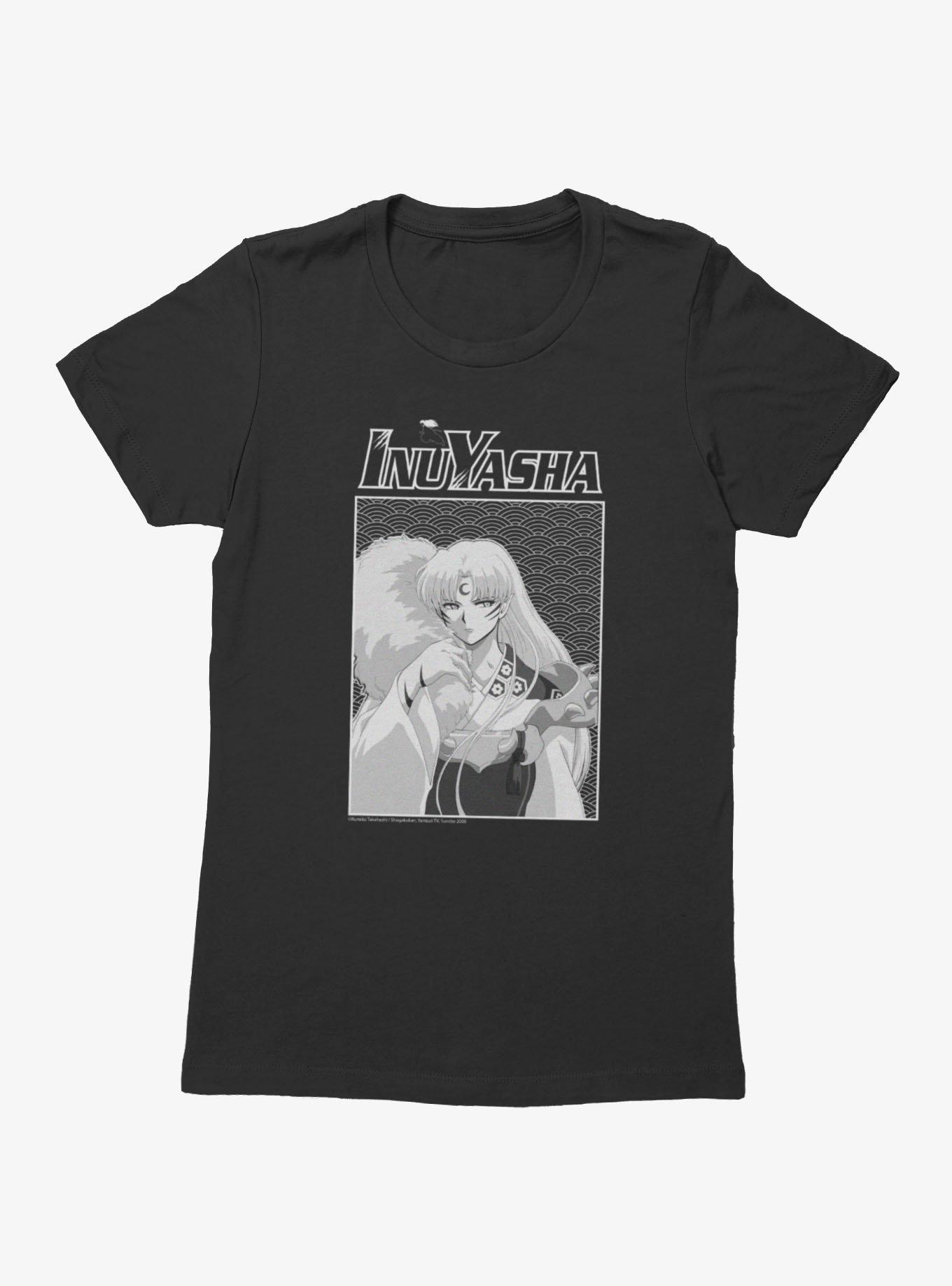 InuYasha Sesshomaru Black And White Womens T-Shirt, , hi-res