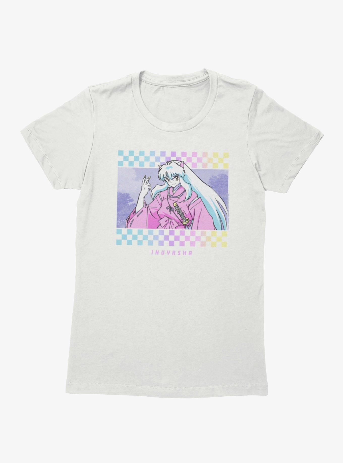 InuYasha Checkered Portrait Womens T-Shirt, , hi-res