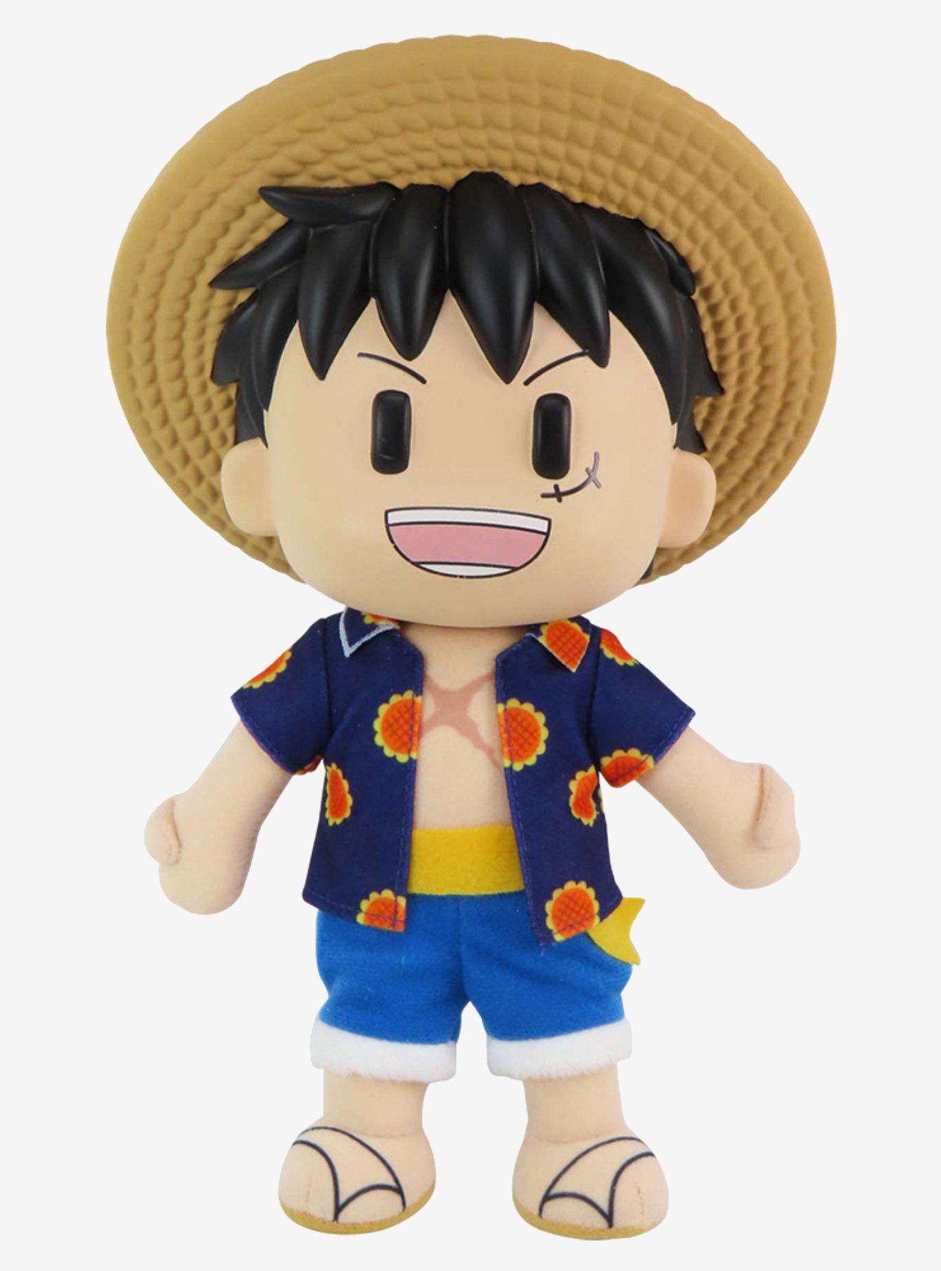 FigureKey One Piece Monkey D. Luffy (Dressrosa Arc) Plush Figure 8" H, , hi-res