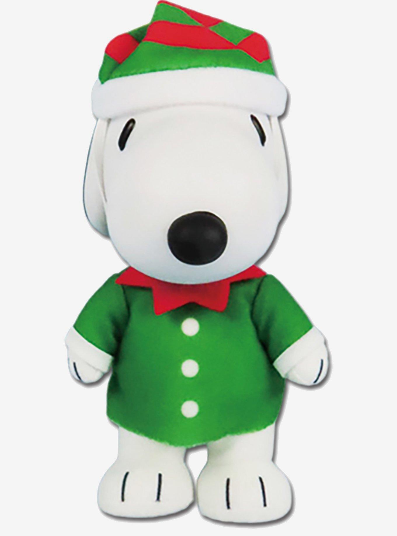 FigureKey Peanuts Snoopy (Holiday Elf Costume) Plush Figure 4.5" H, , hi-res