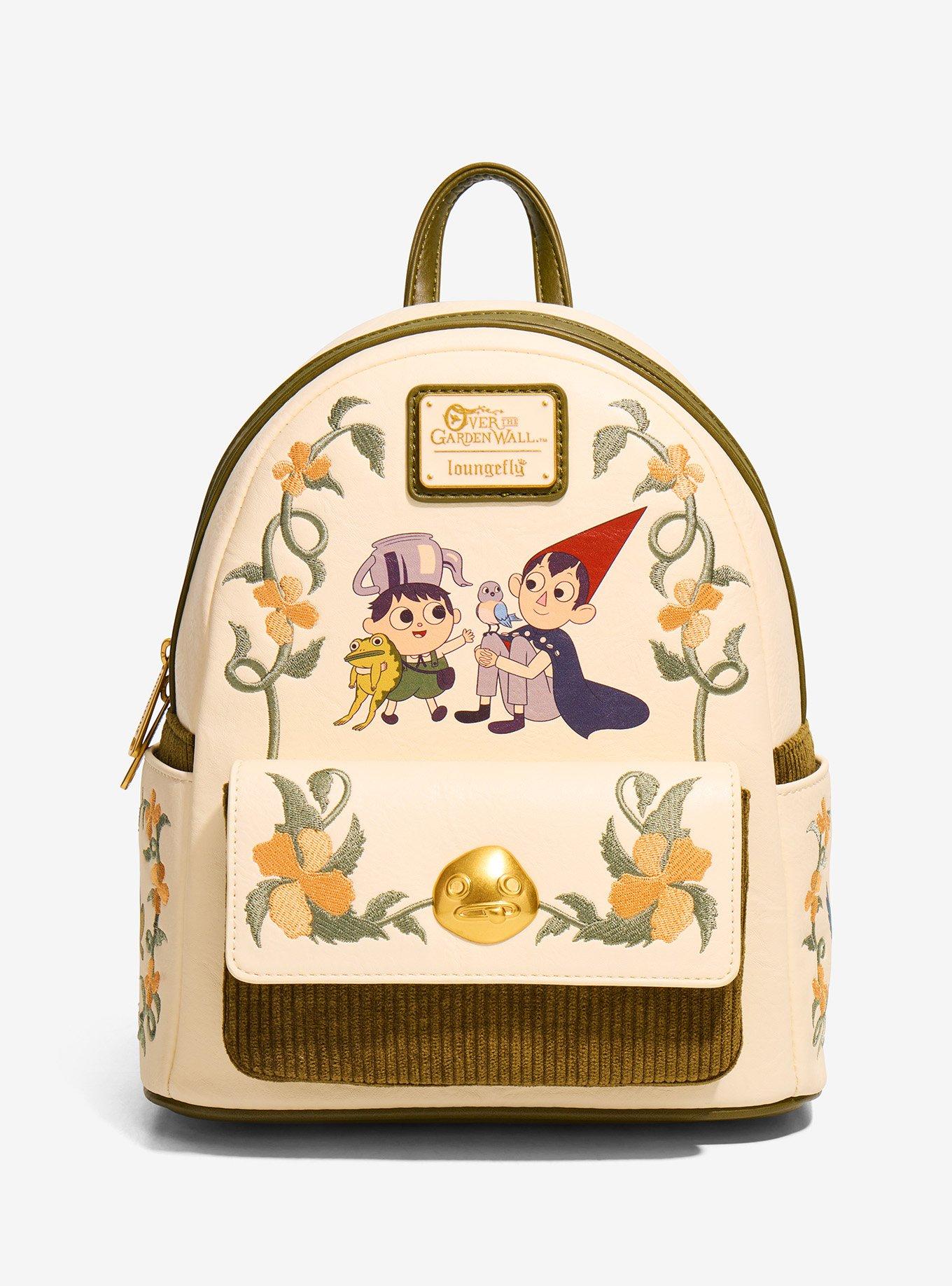 Loungefly Over The Garden Wall Group Floral Mini Backpack