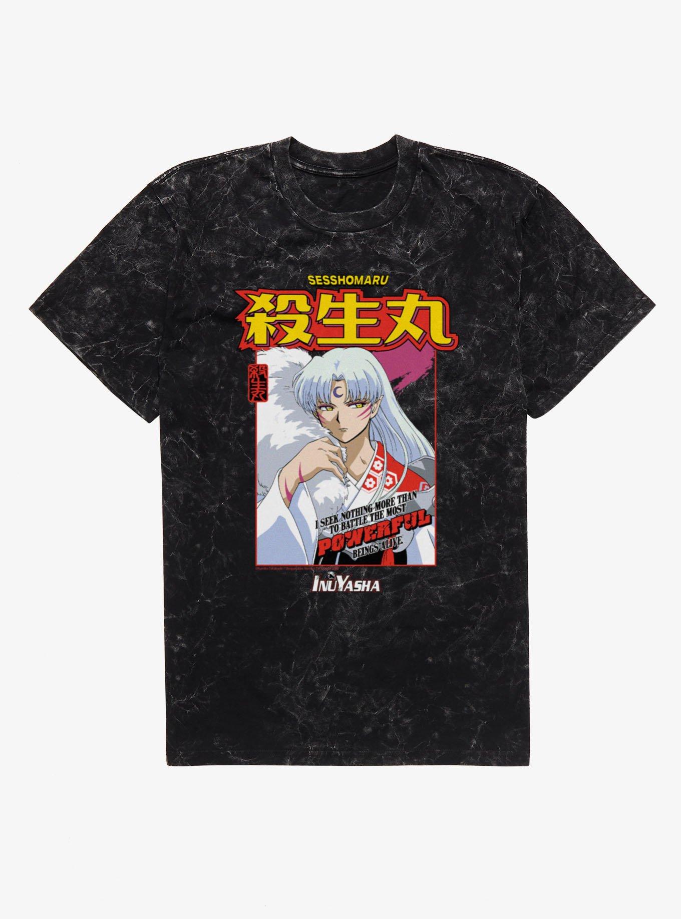 InuYasha Sesshomaru Seek To Battle The Powerful Mineral Wash T-Shirt