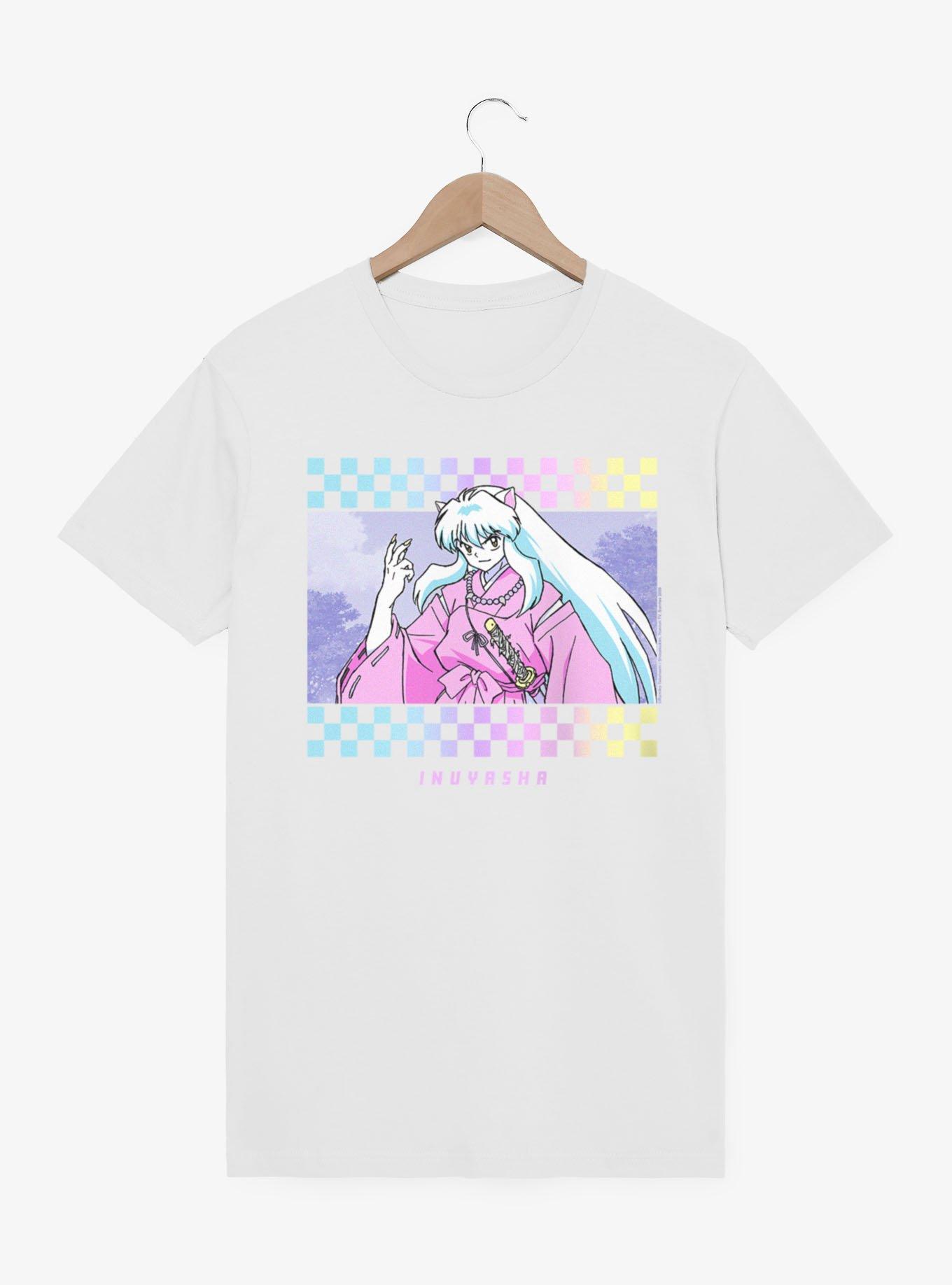 InuYasha Checkered Portrait T-Shirt, , hi-res