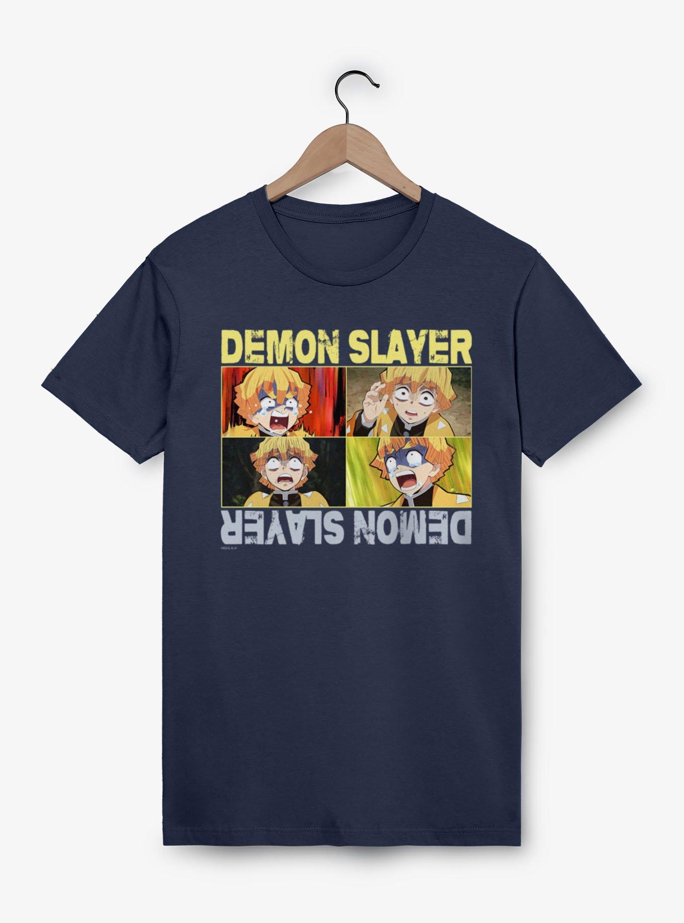 Demon Slayer Zenitsu Scared Panels T-Shirt, , hi-res