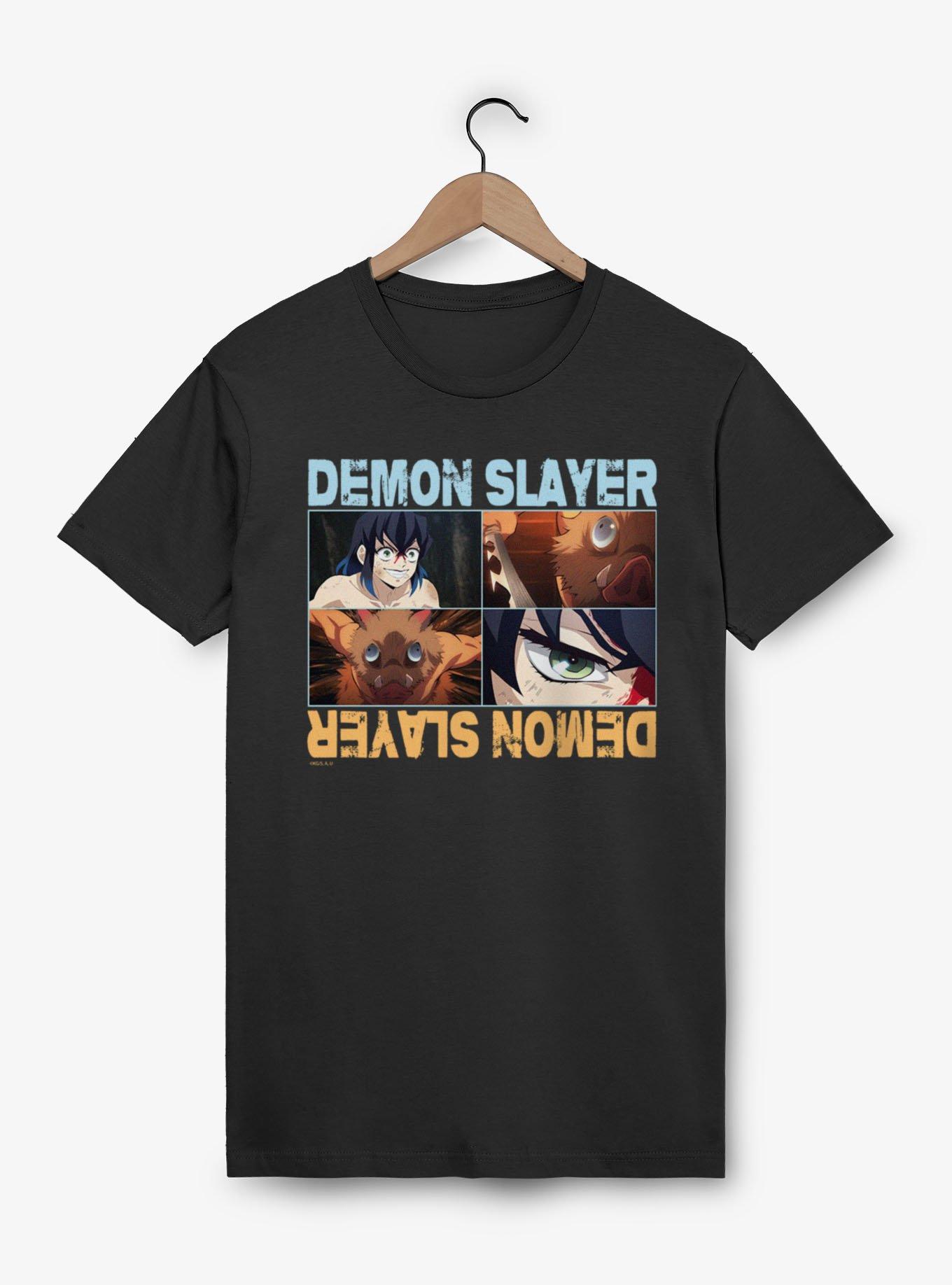 Demon Slayer Inosuke Scary Panels T-Shirt, , hi-res